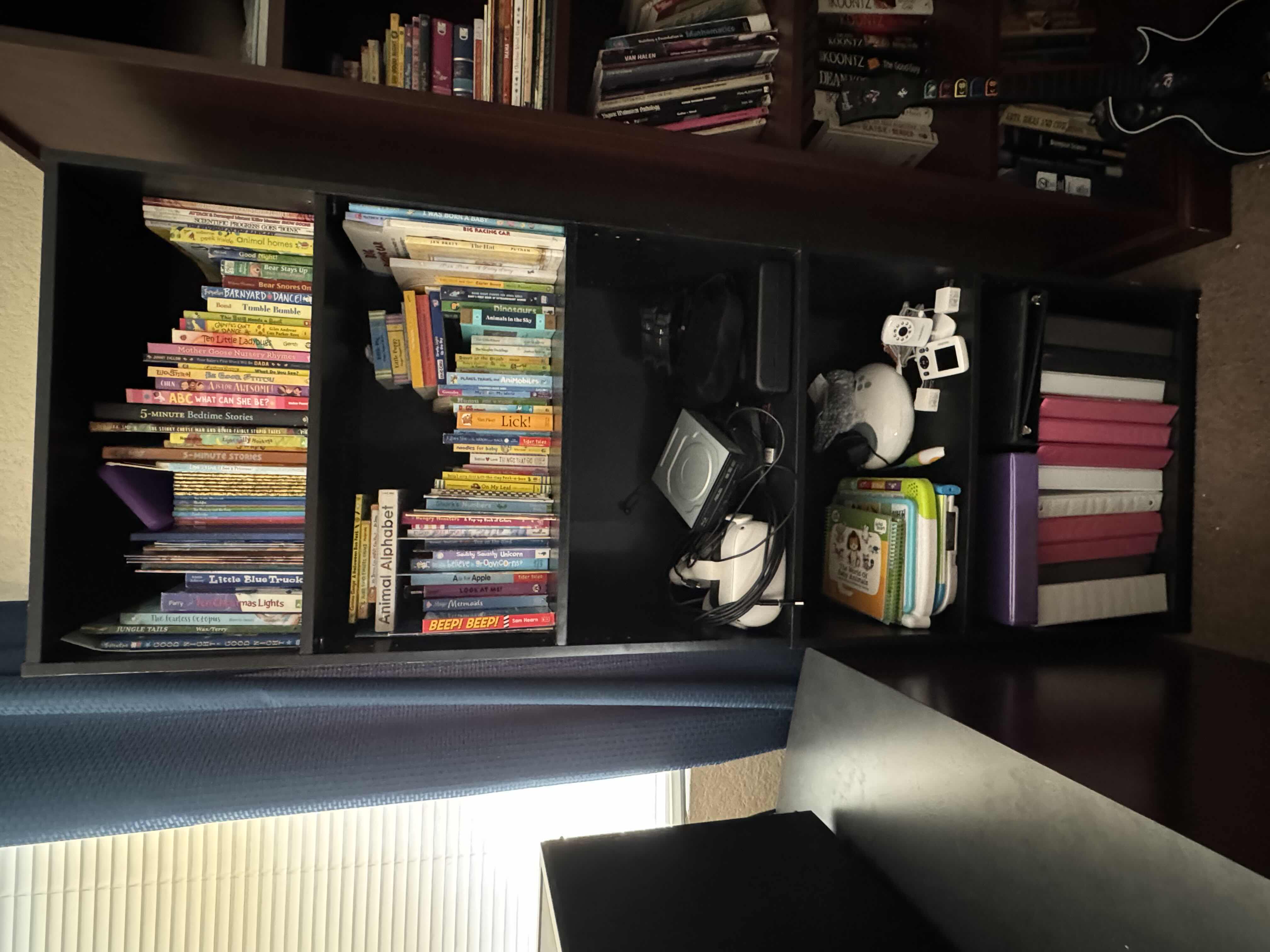 Photo 1 of BLACK BOOK SHELF (CONTENTS NOT INCLUDED) 25” X 12” X H 71”