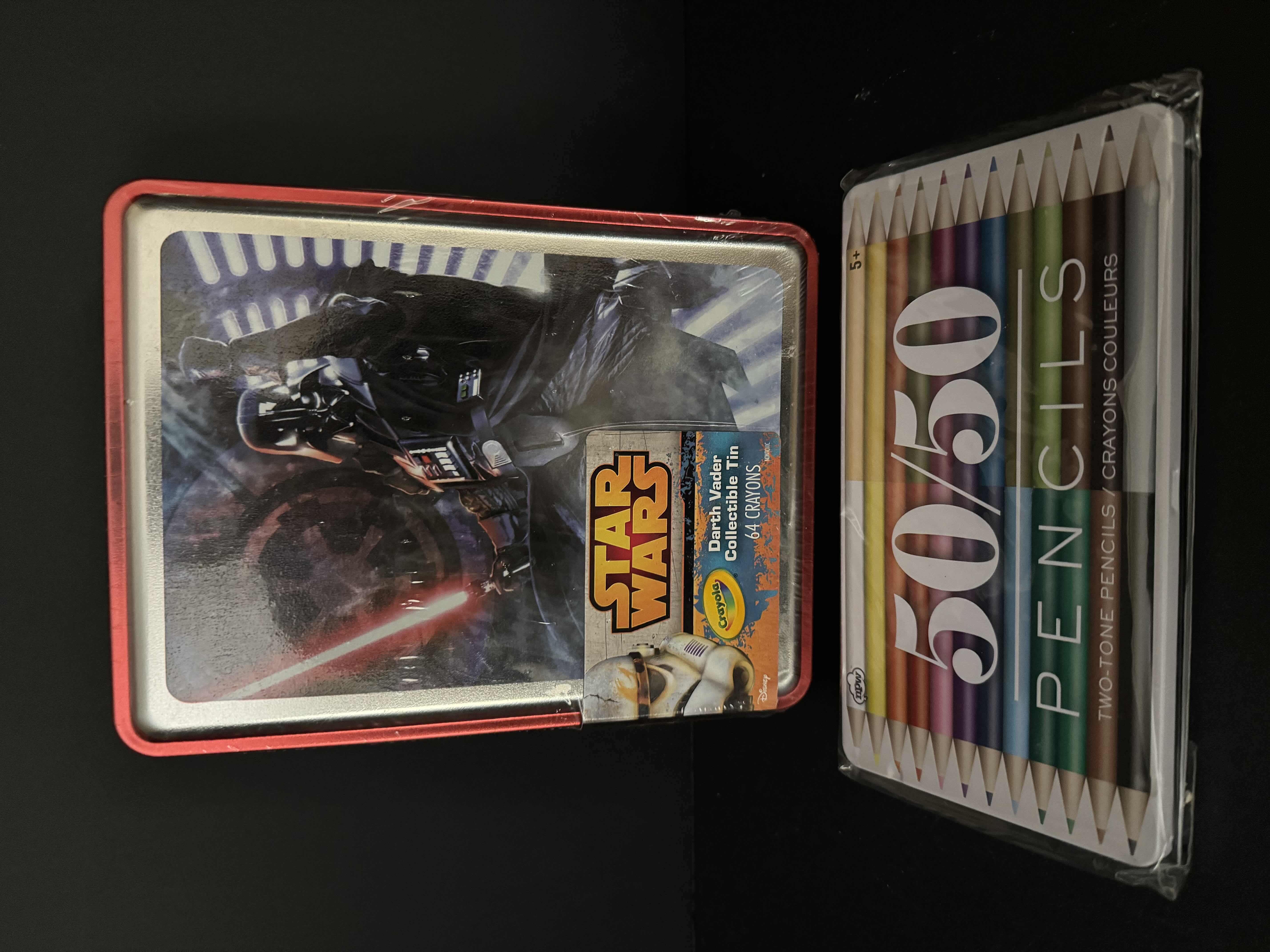 Photo 1 of COLORED PENCILS AND CRAYONS