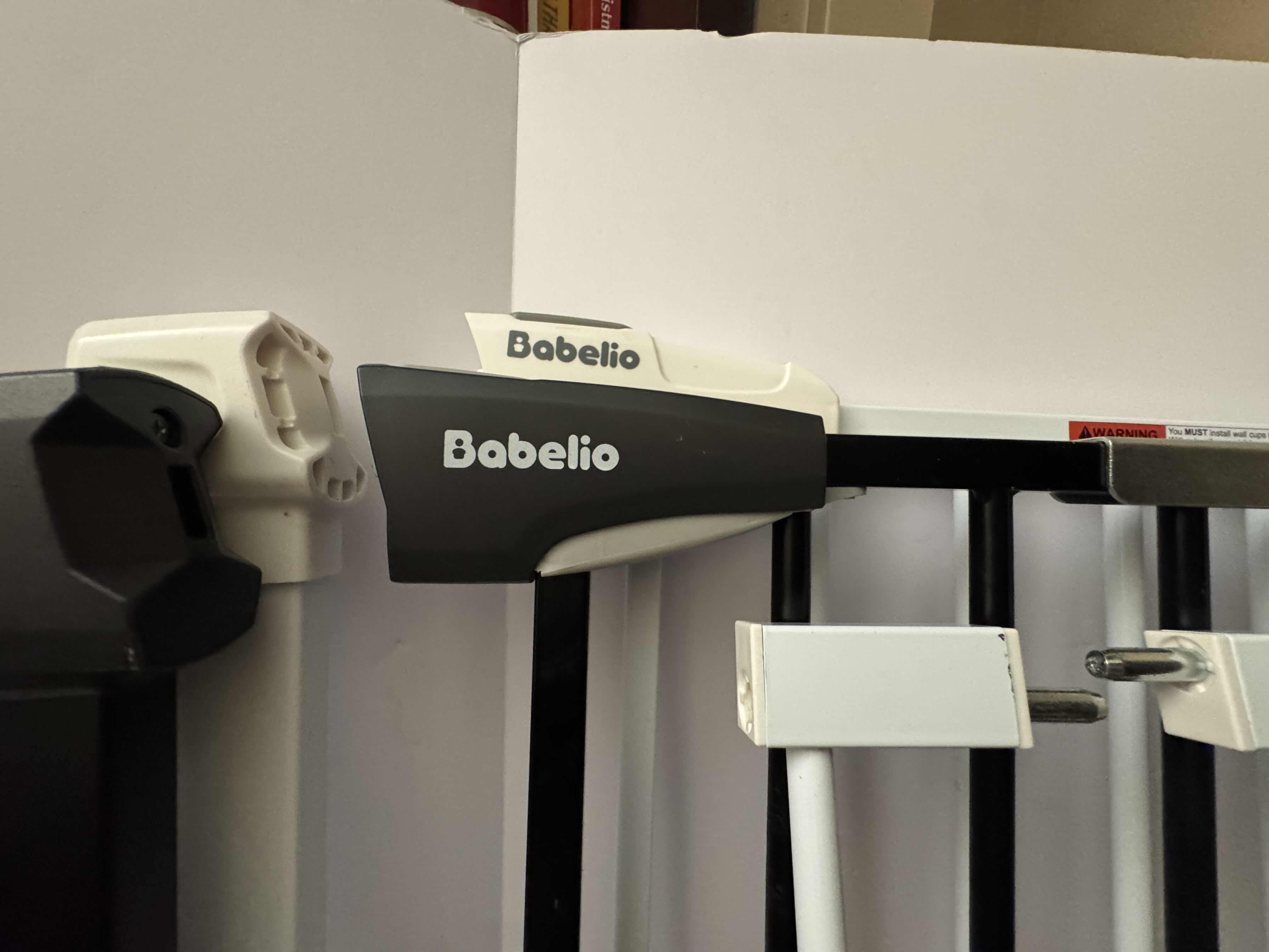 Photo 2 of 2- BABELIO BABY GATES IN WHITE AND BLACK