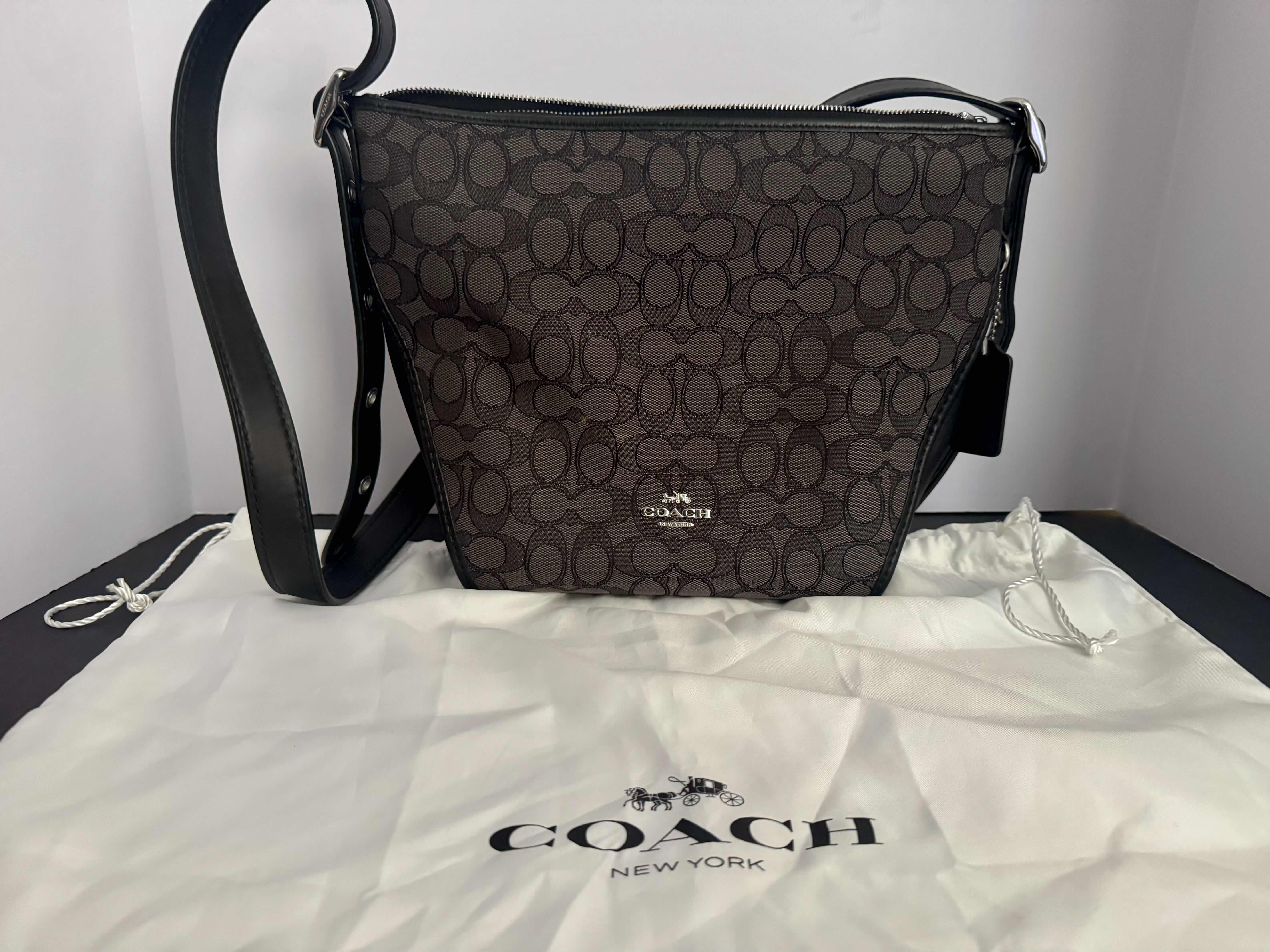 Photo 1 of AUTHENTIC DESIGNER PURSE-COACH DUFFLETTE BAG-BROWN AND BLACK