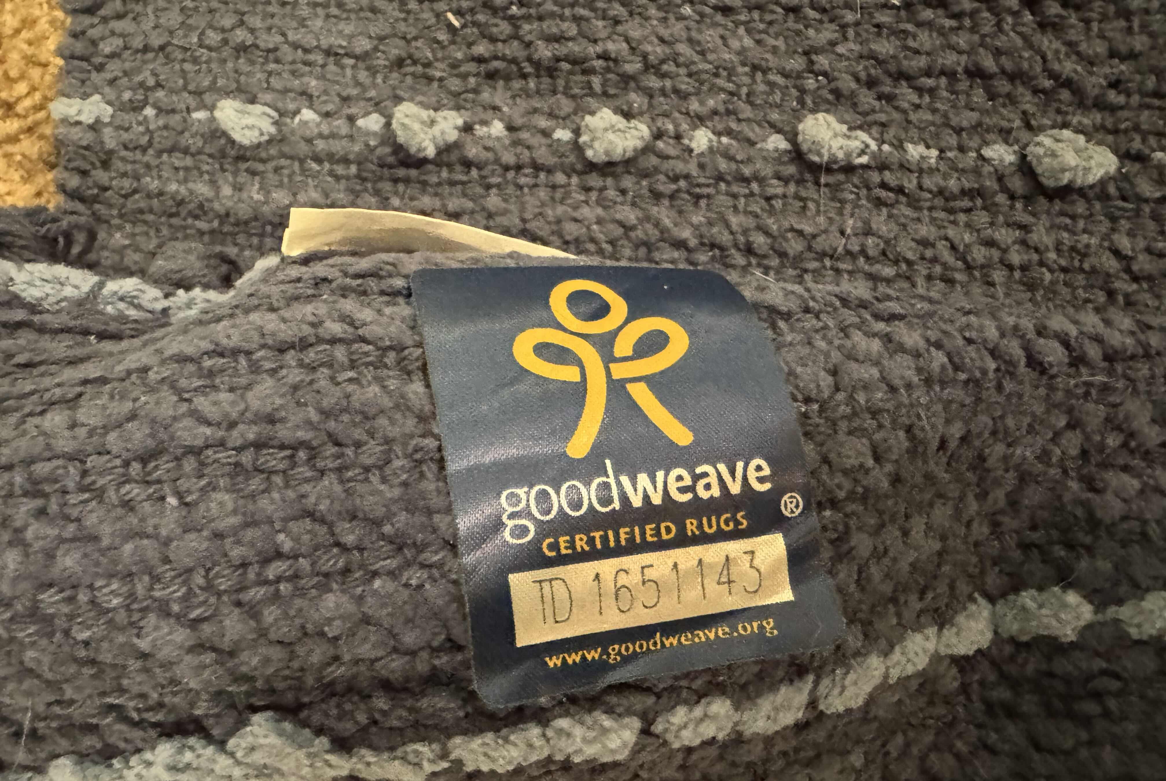 Photo 4 of GOODWEAVE 4’ X 6’ COTTON THROW RUG IN BLUE