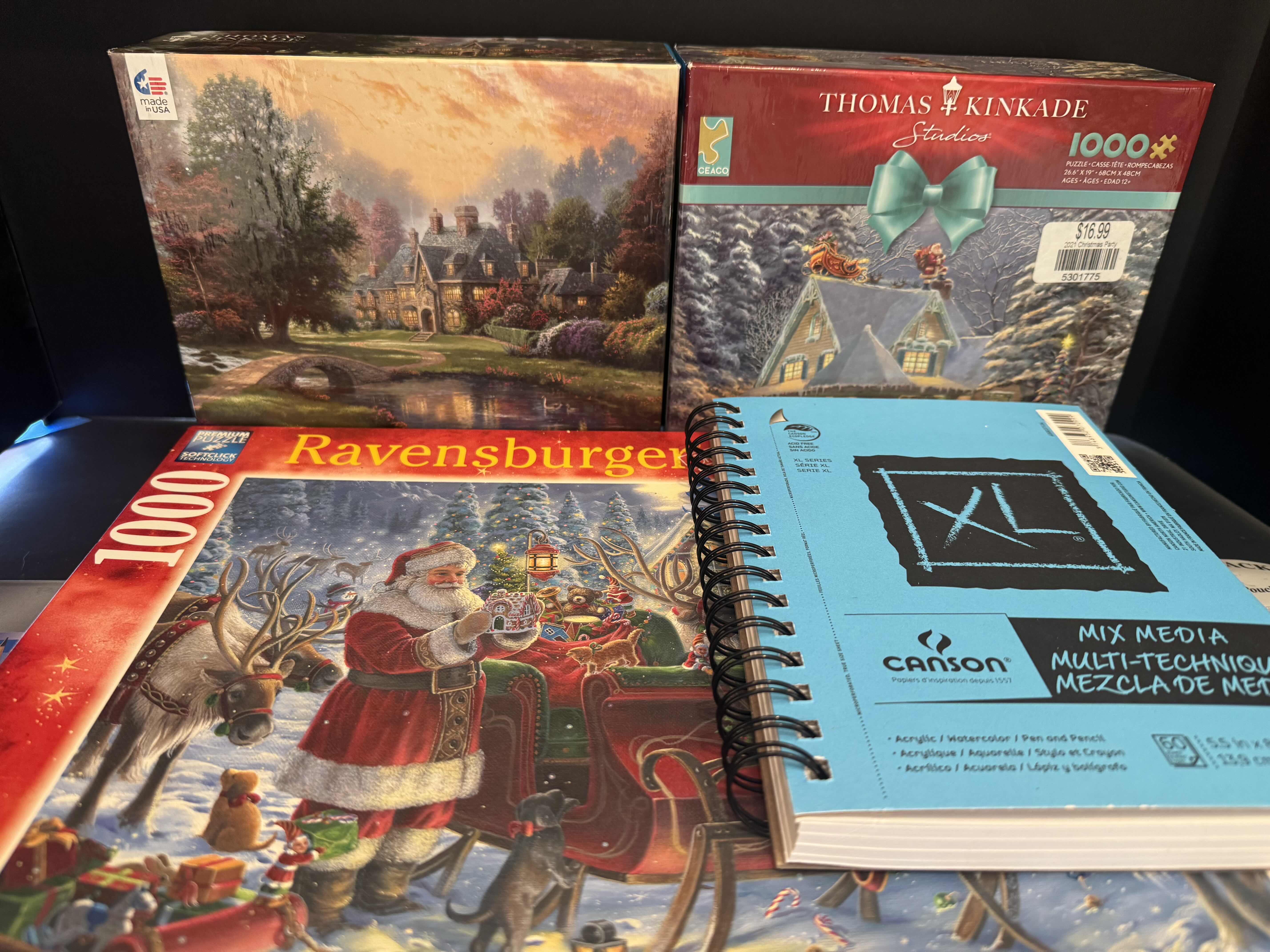 Photo 2 of 8- ART SUPPLY & PUZZLE SET