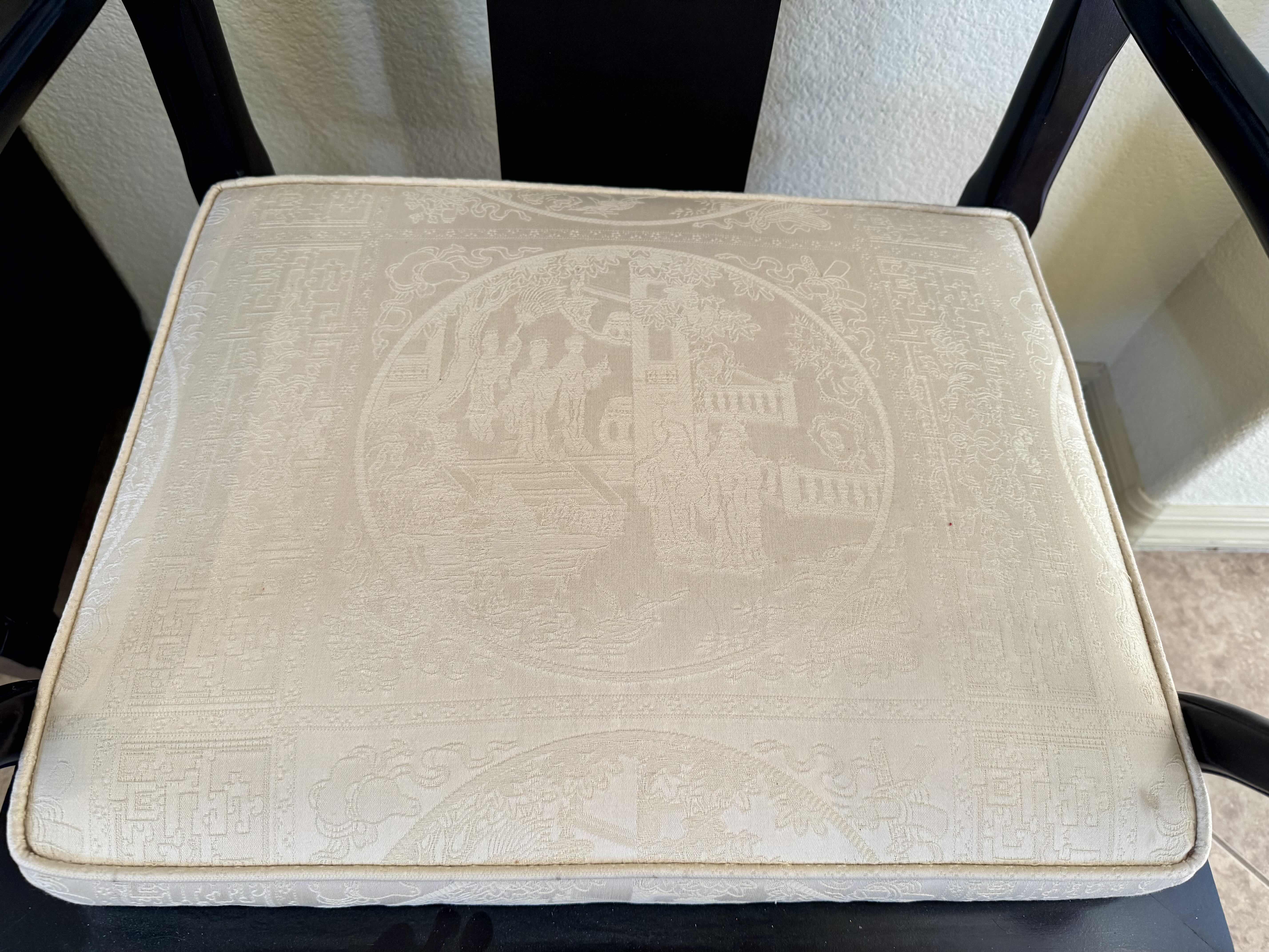 Photo 1 of DINING ARMCHAIR TEAK MAHOGANY (PART OF DINING SET, WITH 6 CHAIRS AND A TABLE, SOLD SEPARATELY).