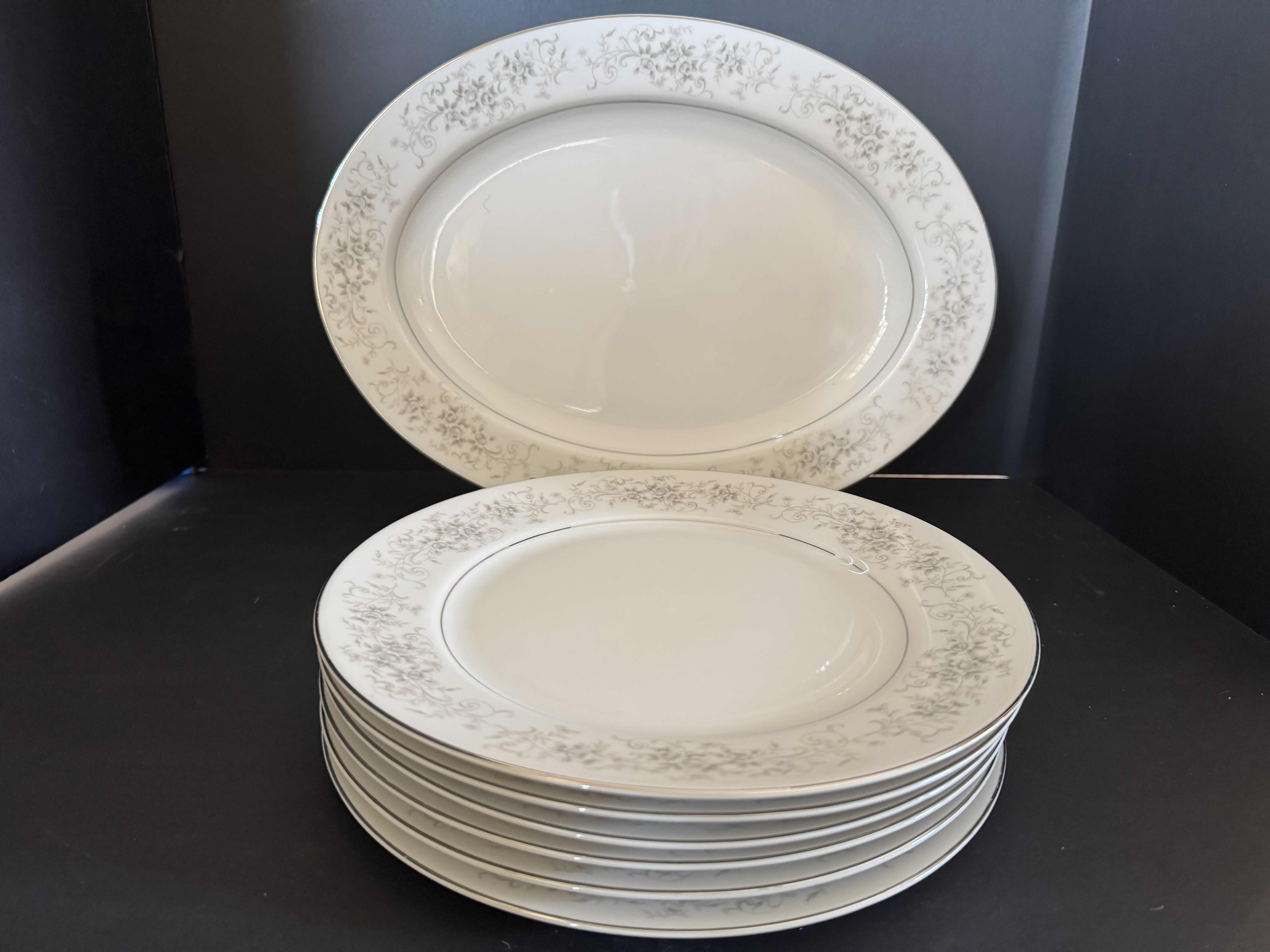 Photo 1 of 7 PIECES OF CAROUSEL BY CAMELOT CHINA 1315 (6 DINNER PLATES) (1) LARGE PLATTER