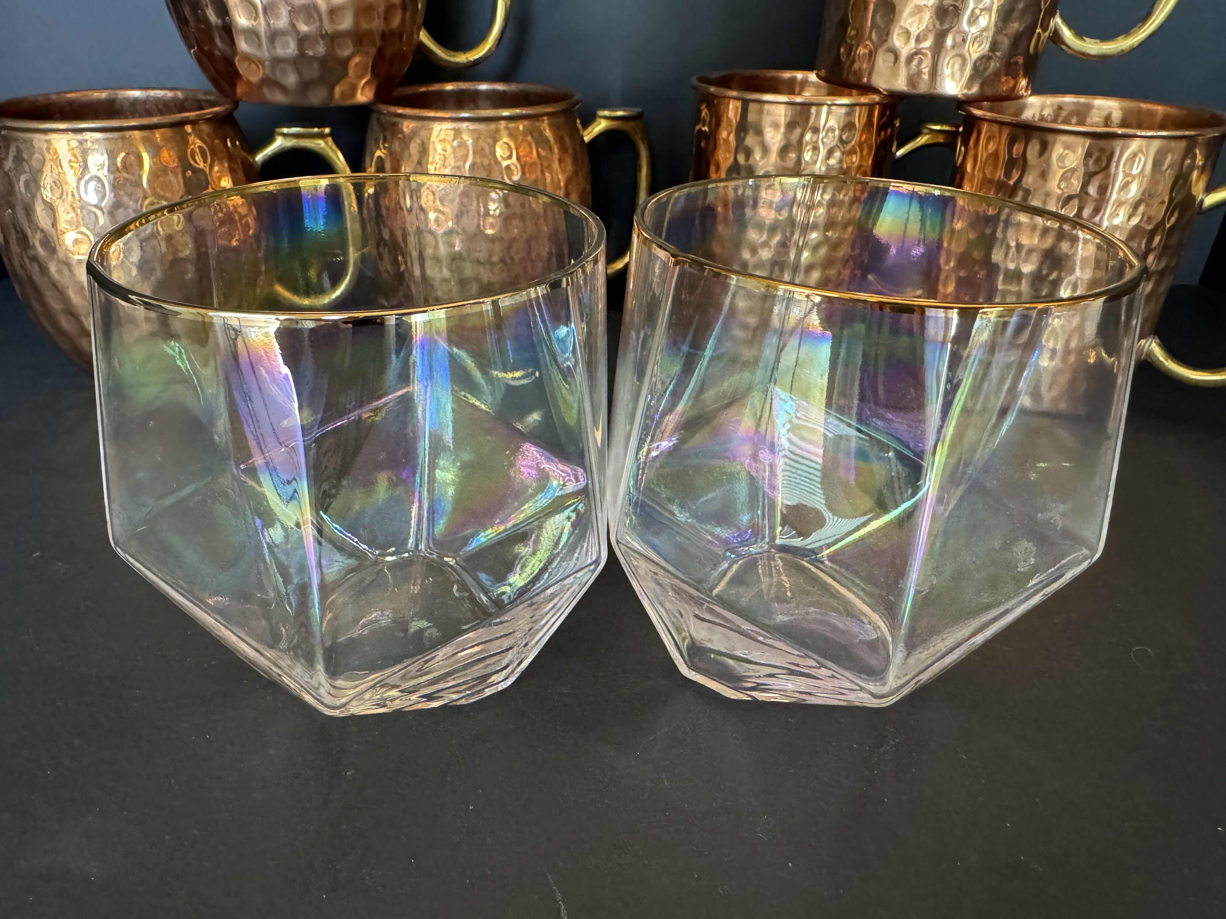 Photo 4 of 6 MOSCOW MULE MUGS & 2 JESSICA SIMPSON GLASSES