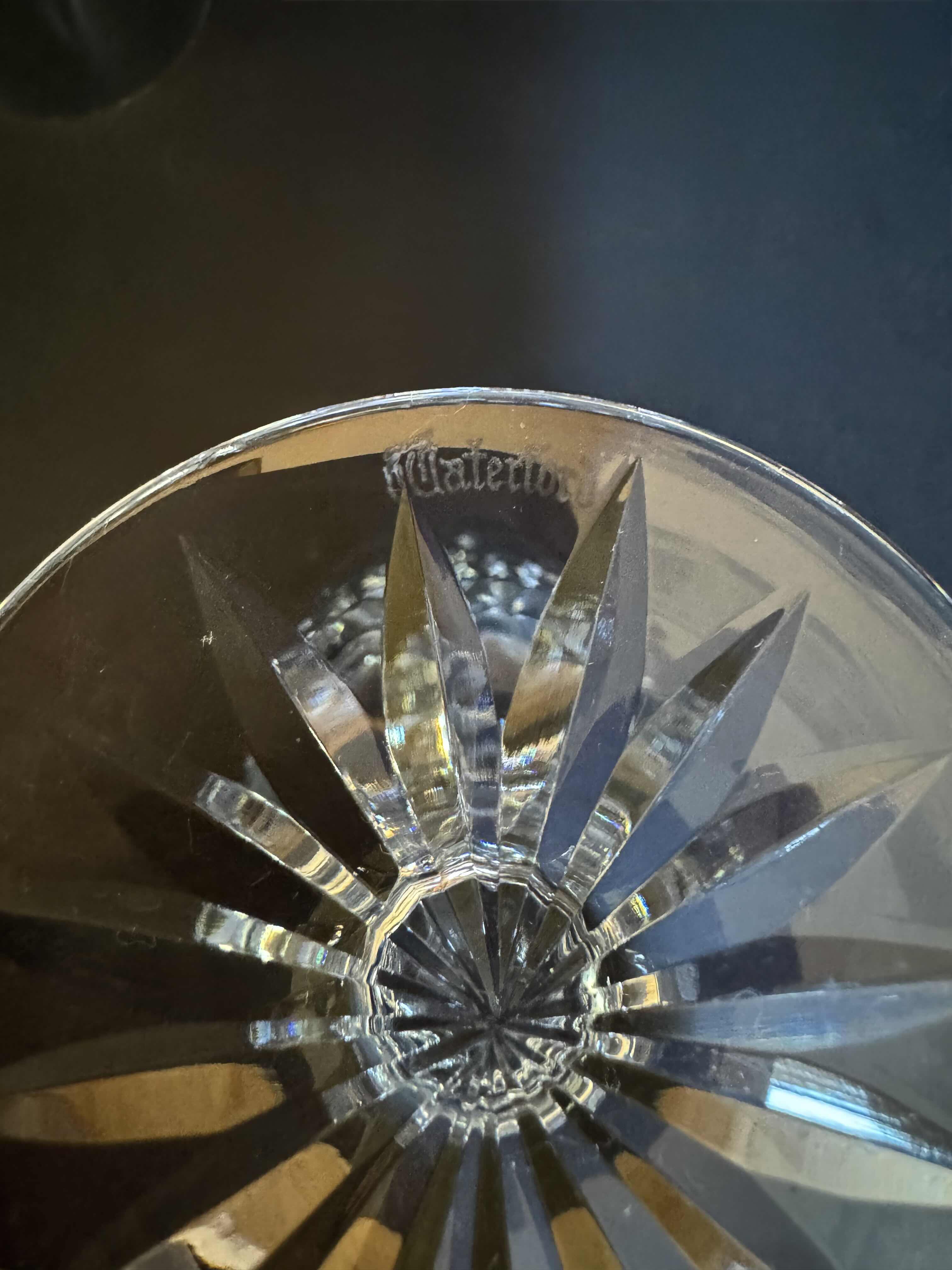 Photo 1 of 5-WATERFORD LISMORE GOBLETS CRYSTAL GLASS 7”H X 3.5”D