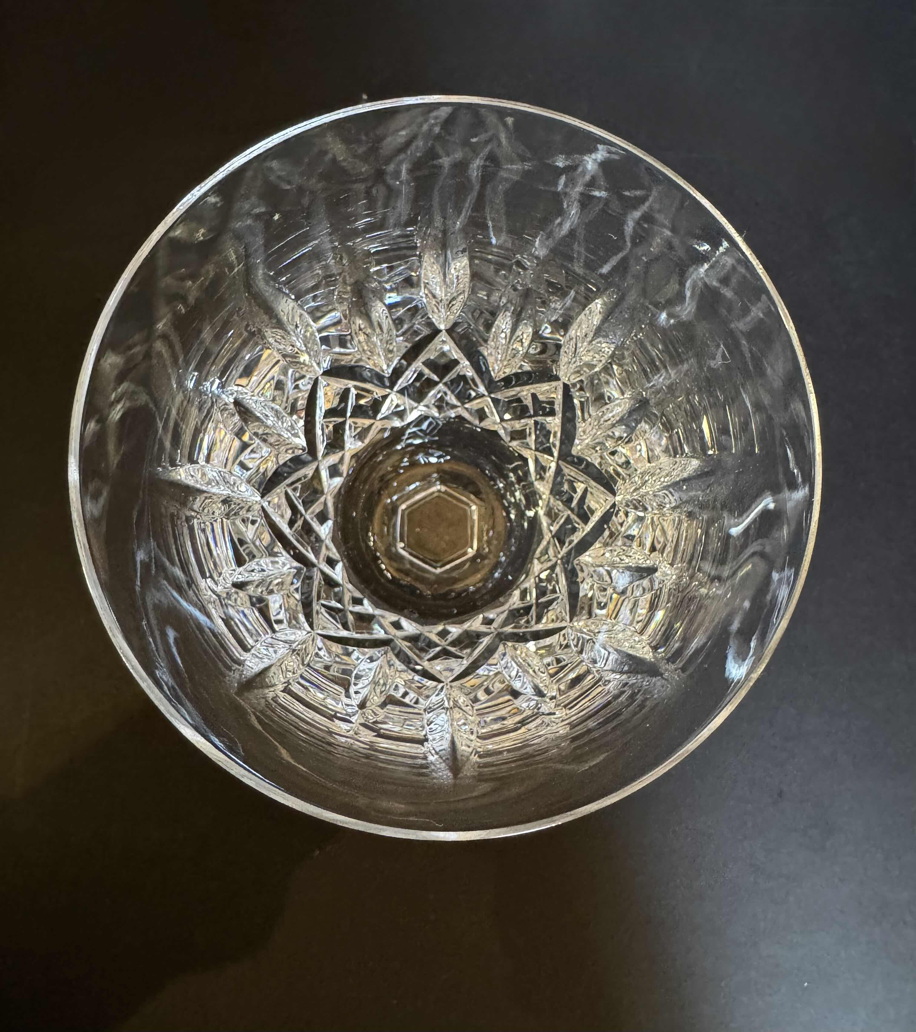 Photo 1 of 5-WATERFORD LISMORE GOBLETS CRYSTAL GLASS 7”H X 3.5”D