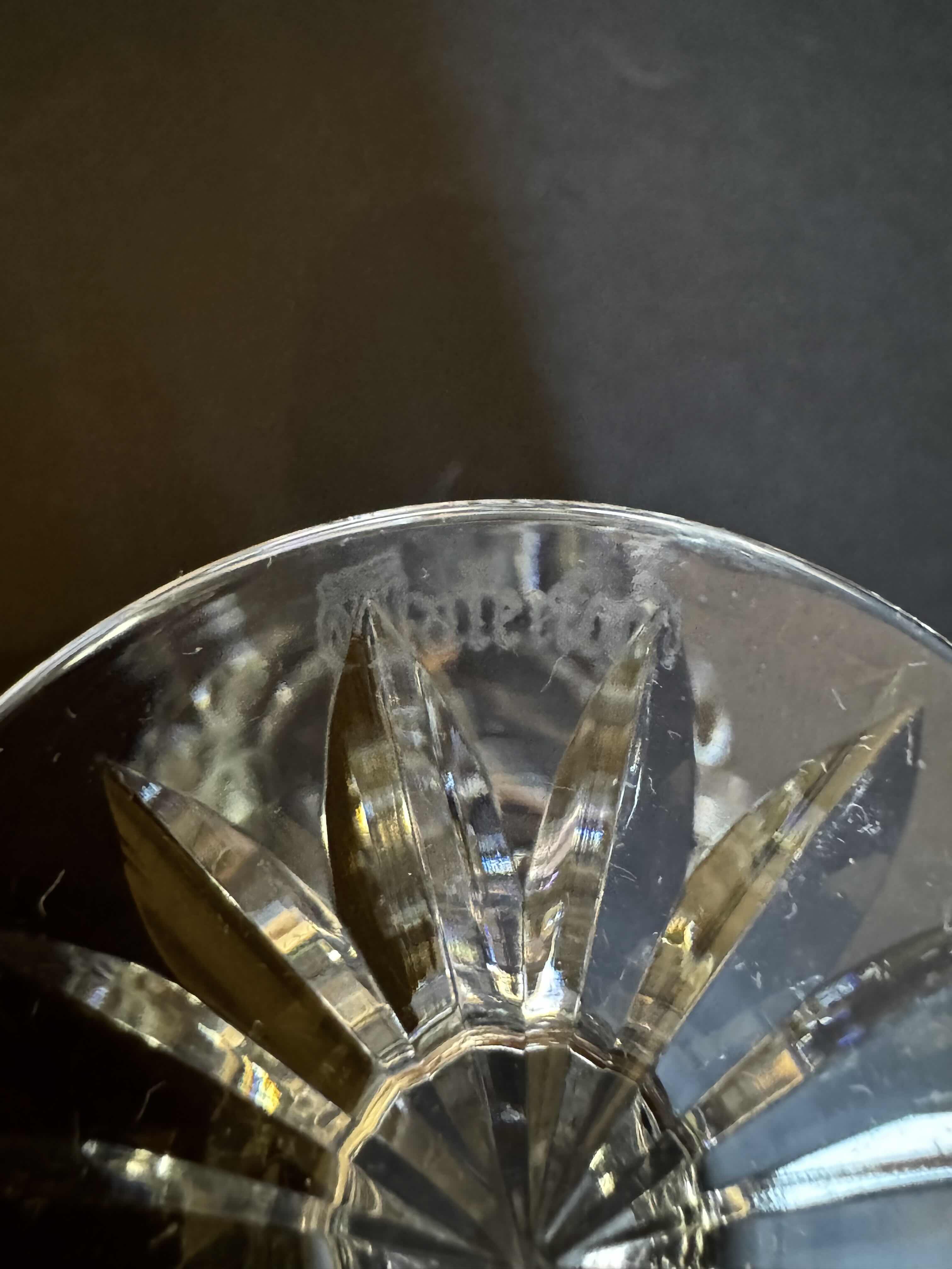 Photo 1 of 5-WATERFORD LISMORE CRYSTAL GLASS, 4.5”H 