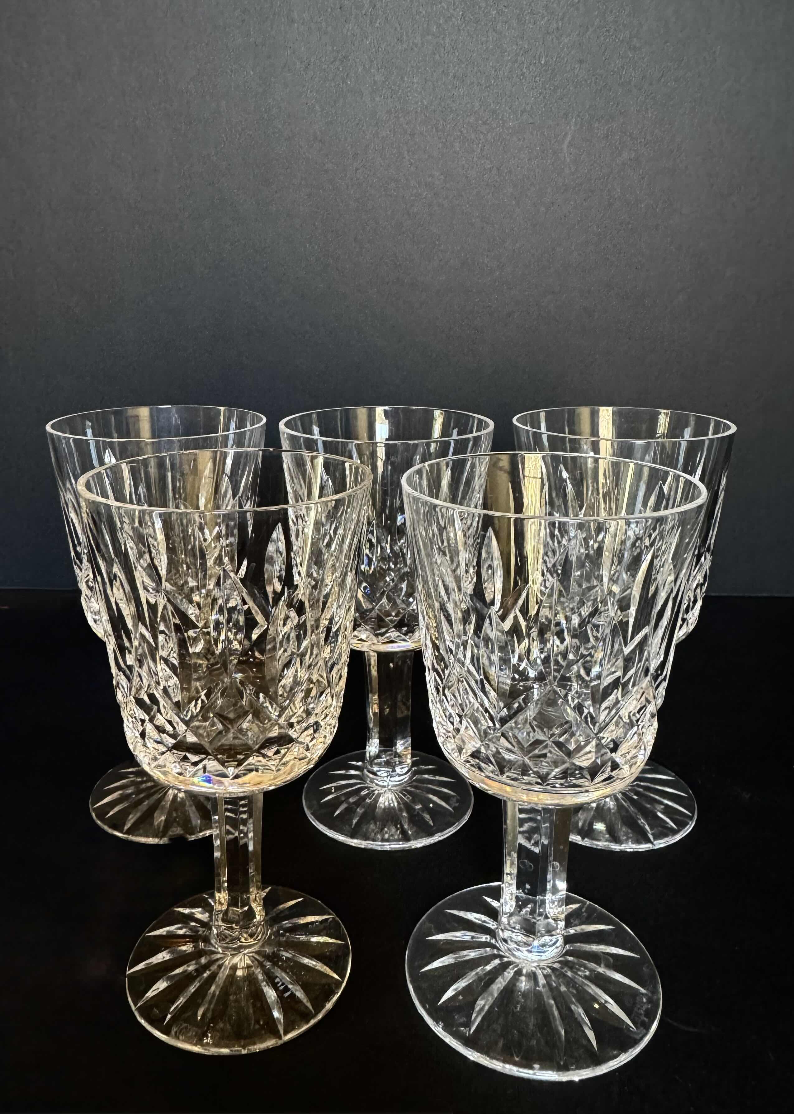 Photo 1 of 5-WATERFORD LISMORE CRYSTAL GLASS, 4.5”H 