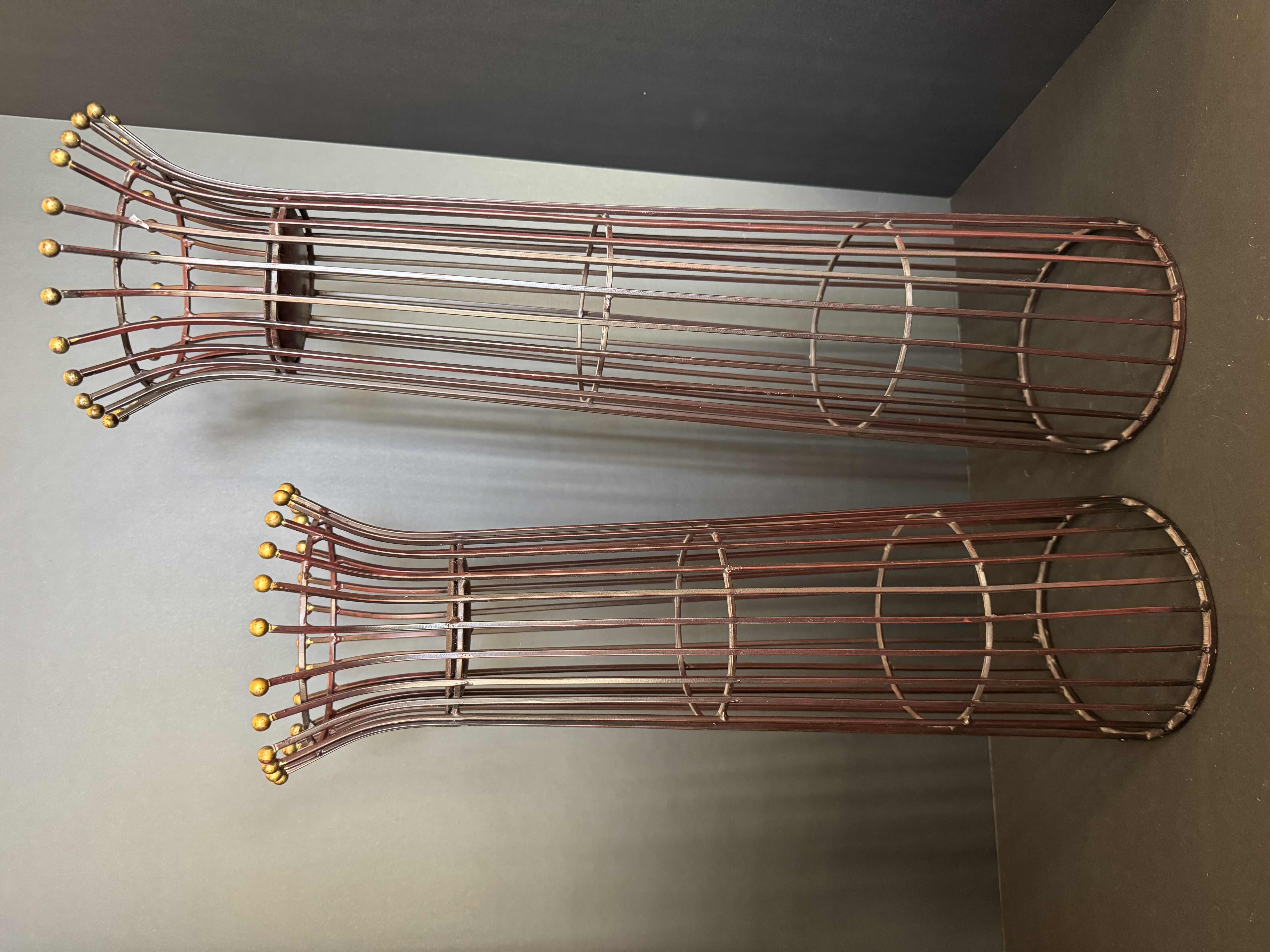 Photo 1 of 2 METAL CANDLE STANDS 20” & 24”