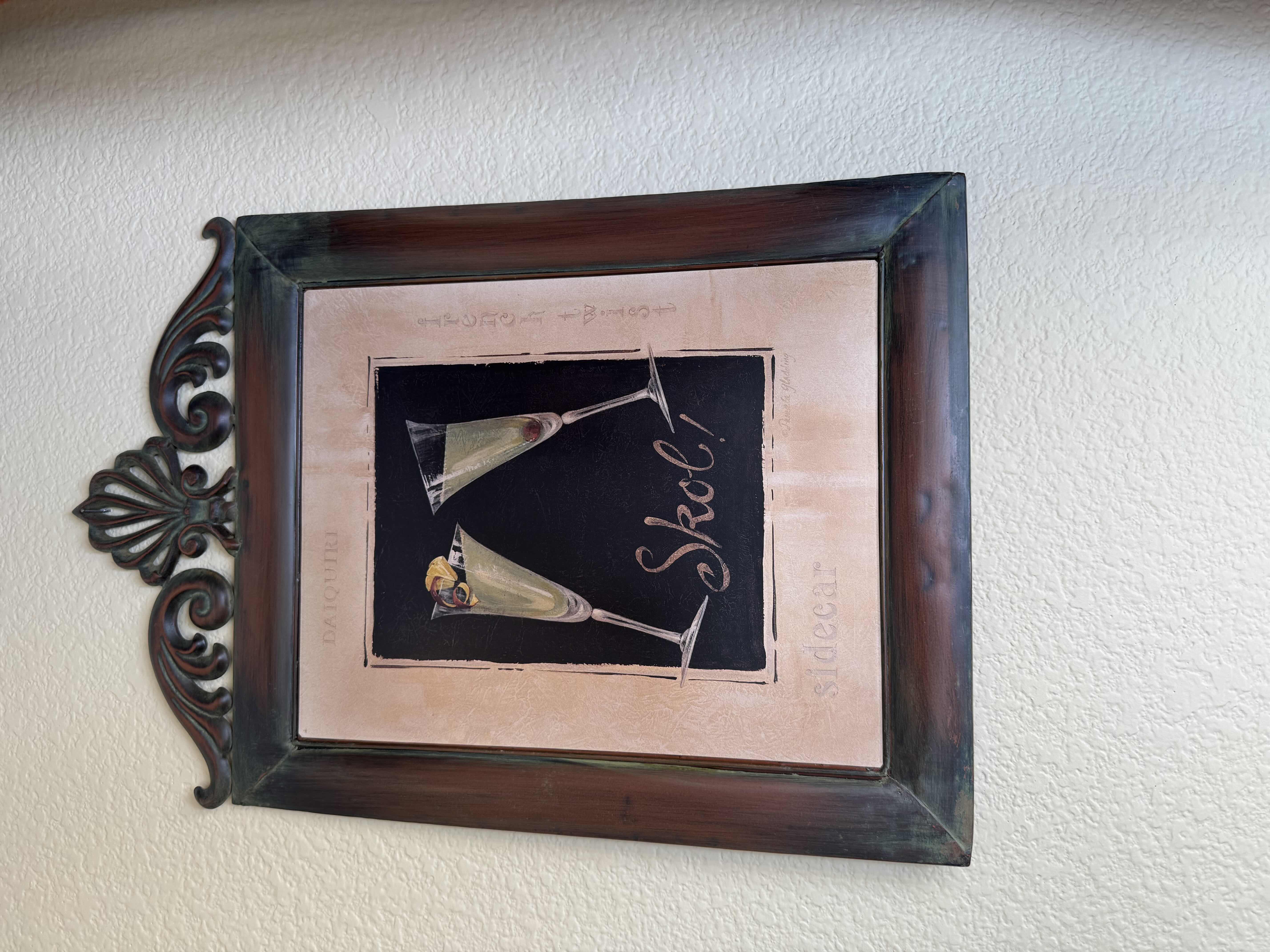 Photo 1 of BAR ARTWORK METAL 15” X 22”