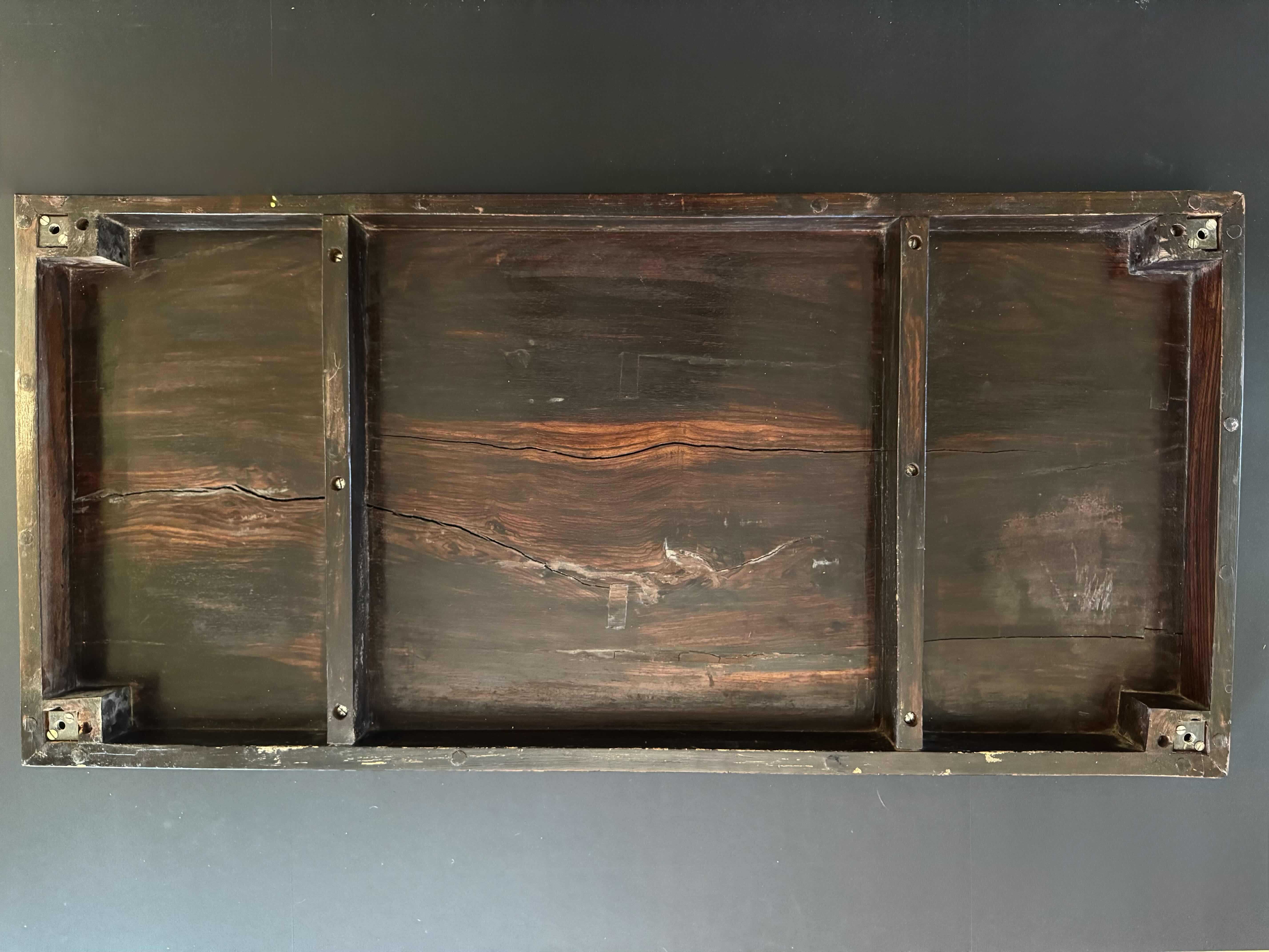 Photo 2 of ELEPHANTS UNDER THE TREE WOODEN TABLETOP, WOOD CARVING ARTWORK 
19.5”H X 40”L