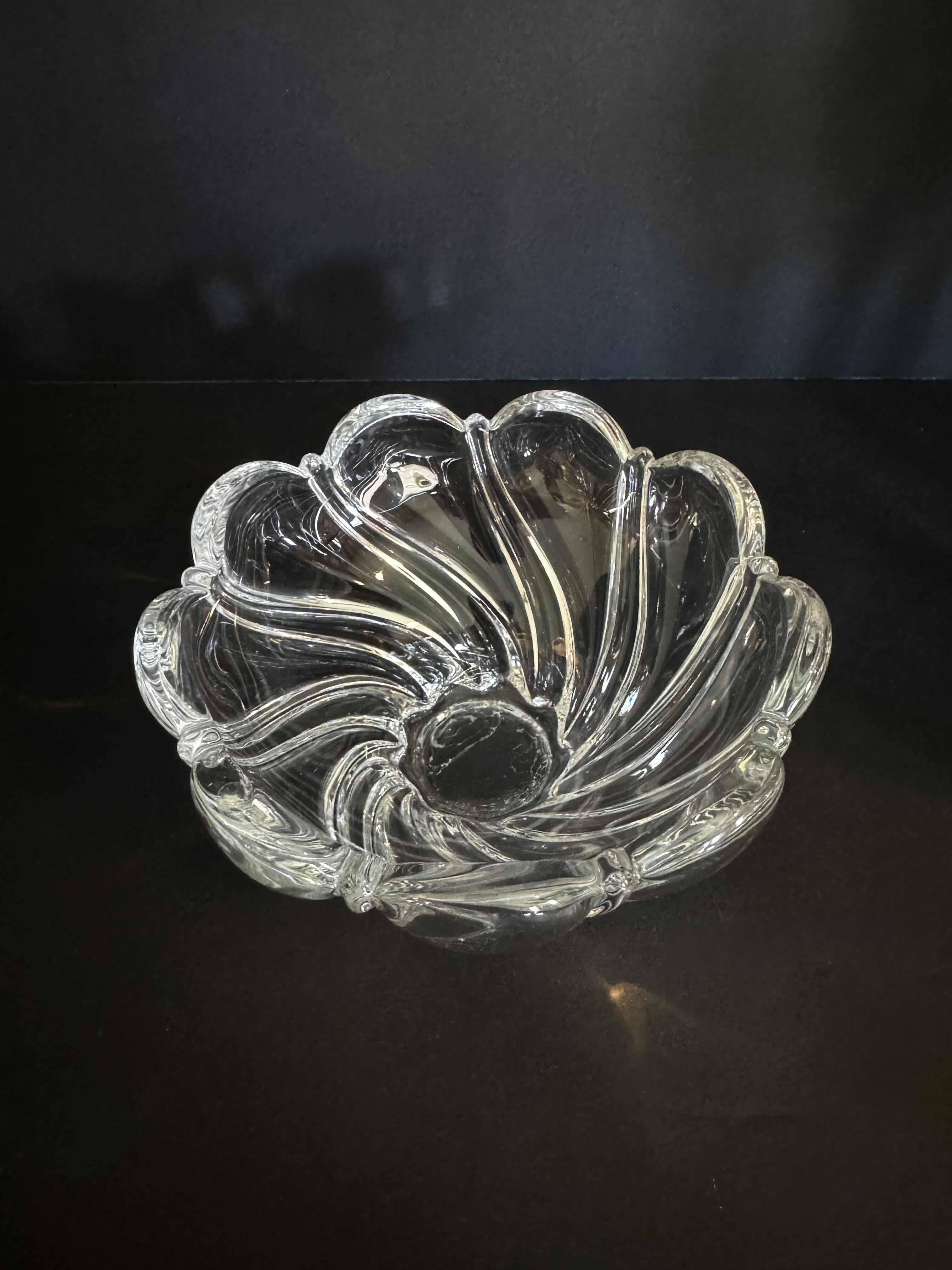 Photo 1 of HOME DECOR-NEW YEARS COMMEMORATIVE CHAMPAGNE GLASSES SET OF 4, 8”H-TABLE RUNNER 36”-CRYSTAL CANDY DISH 3”H X 5.5”D-CANDLE 3”H X 4.5”D