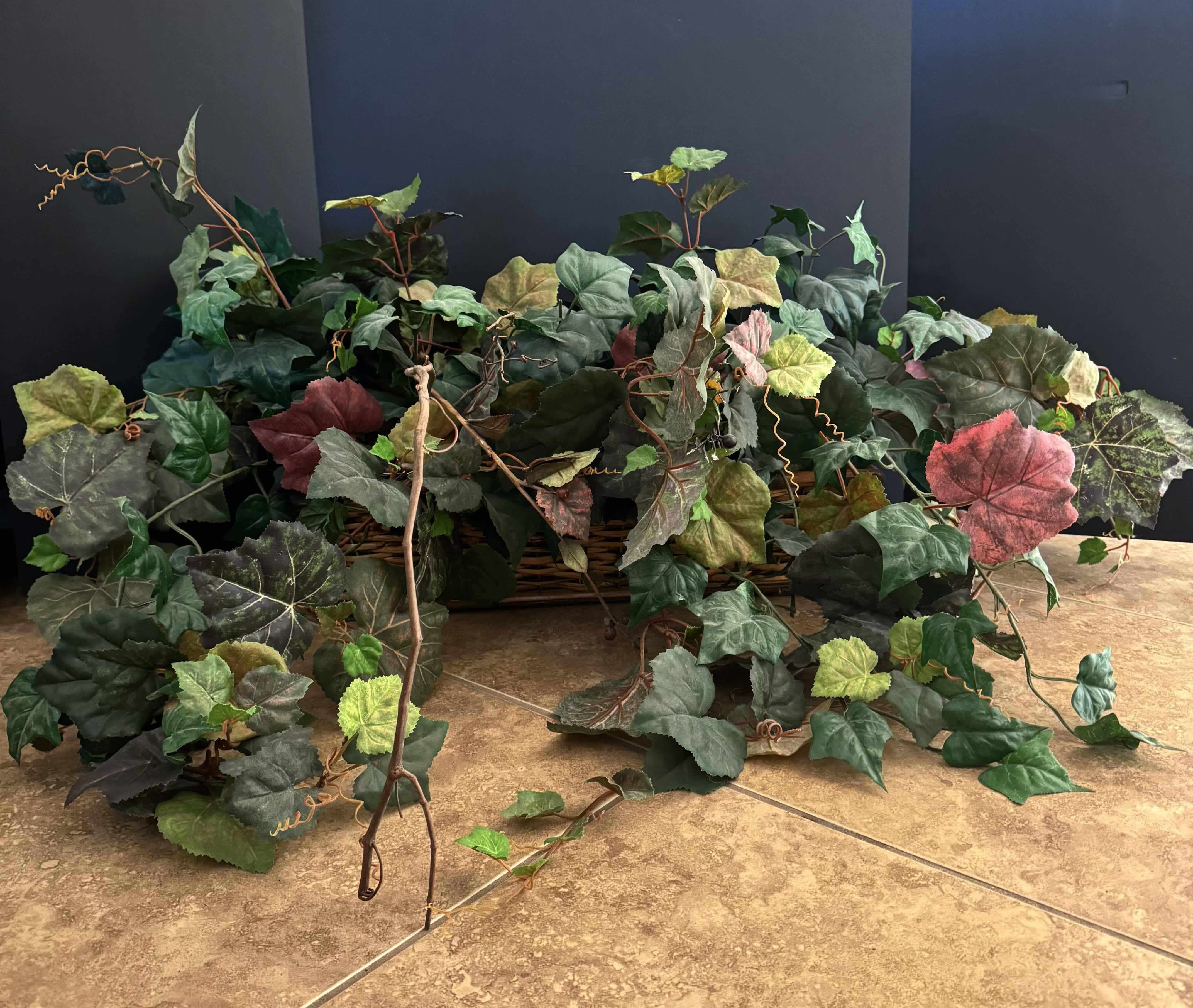 Photo 1 of ASSORTED DECORATIVE FAUX PLANTS, 3 ITEMS