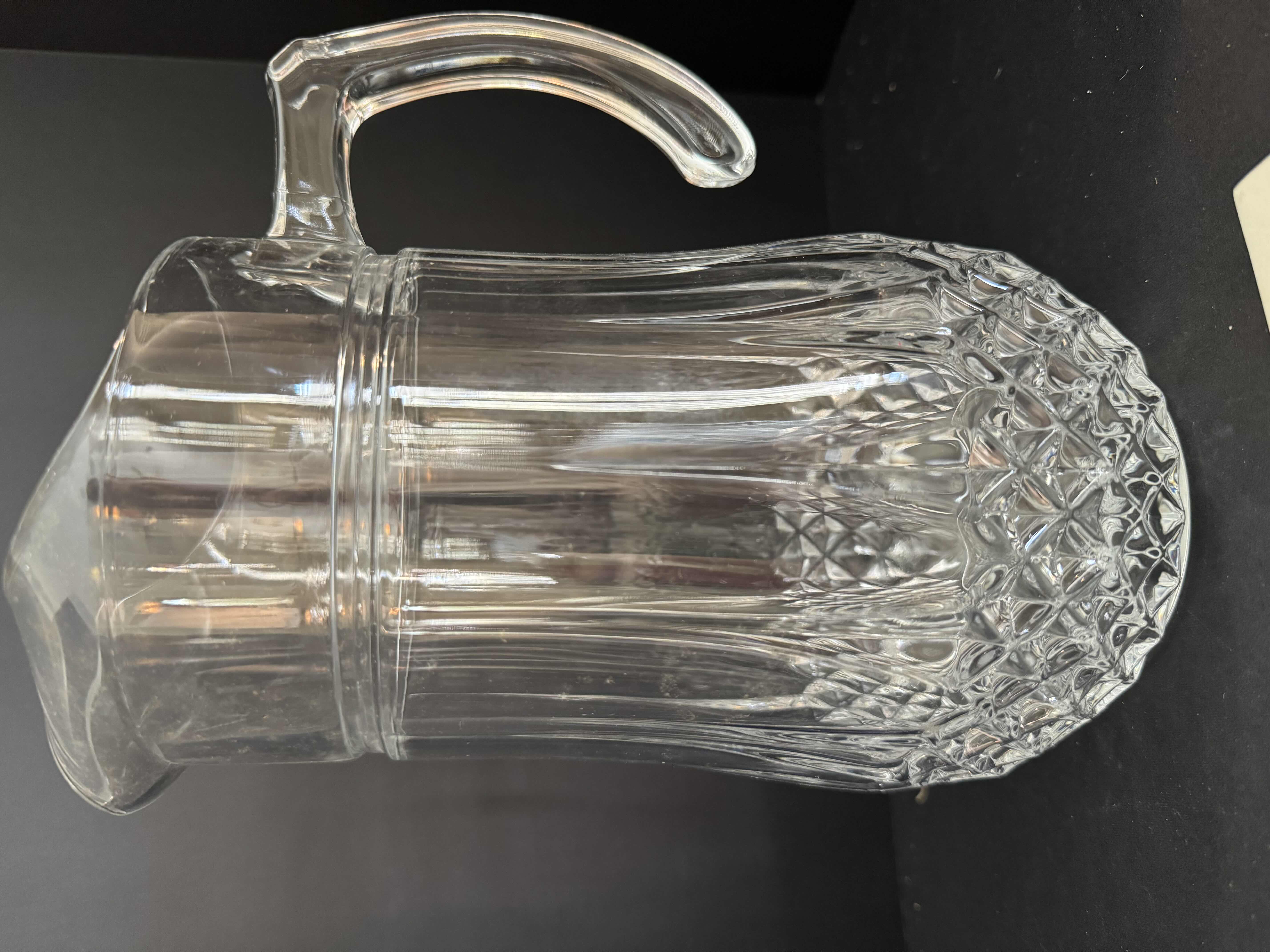 Photo 1 of CRISTAL D’ARQUES LONGCHAMP PITCHER & MARBLE CHEESEBOARD