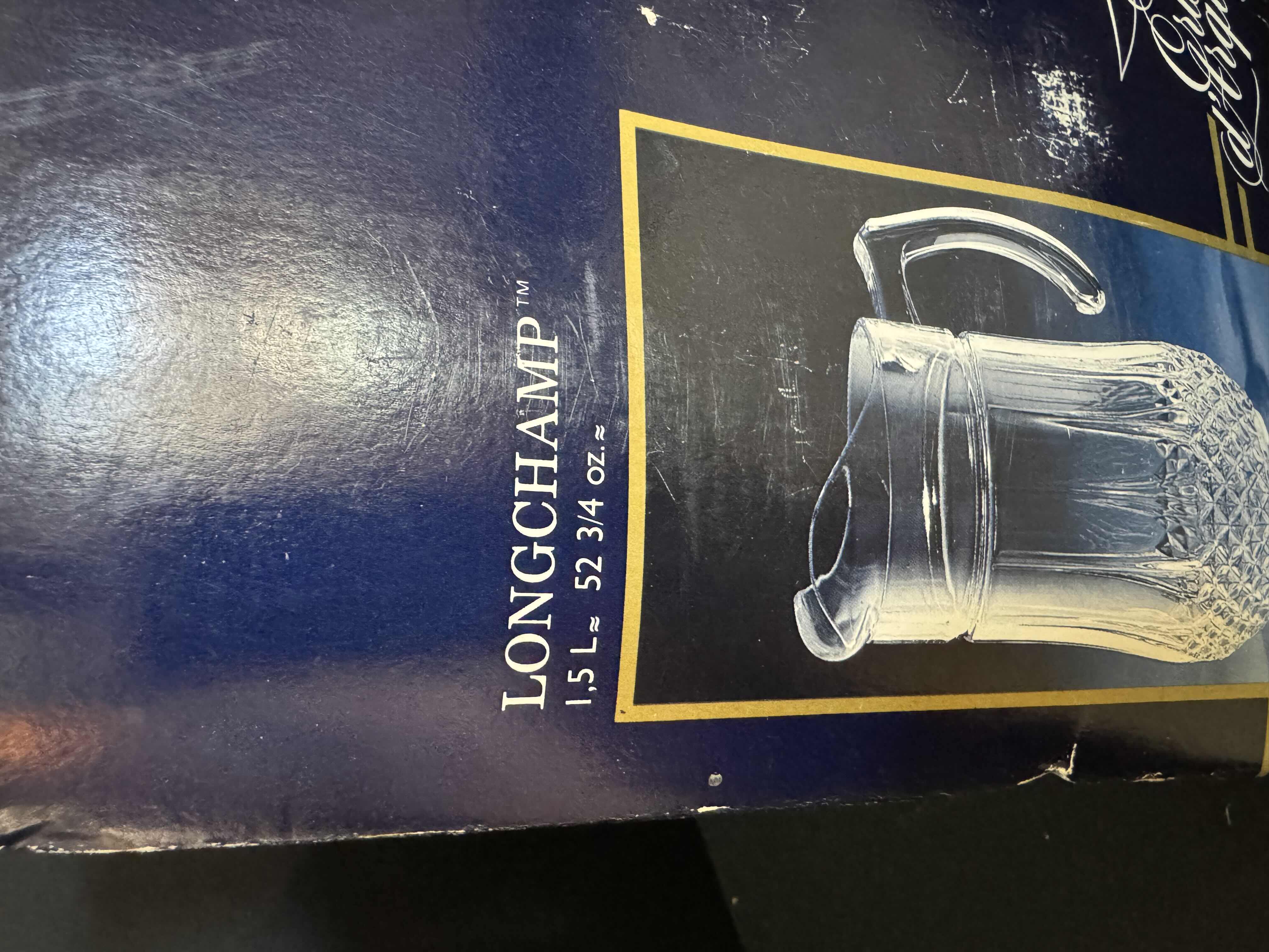 Photo 1 of CRISTAL D’ARQUES LONGCHAMP PITCHER & MARBLE CHEESEBOARD