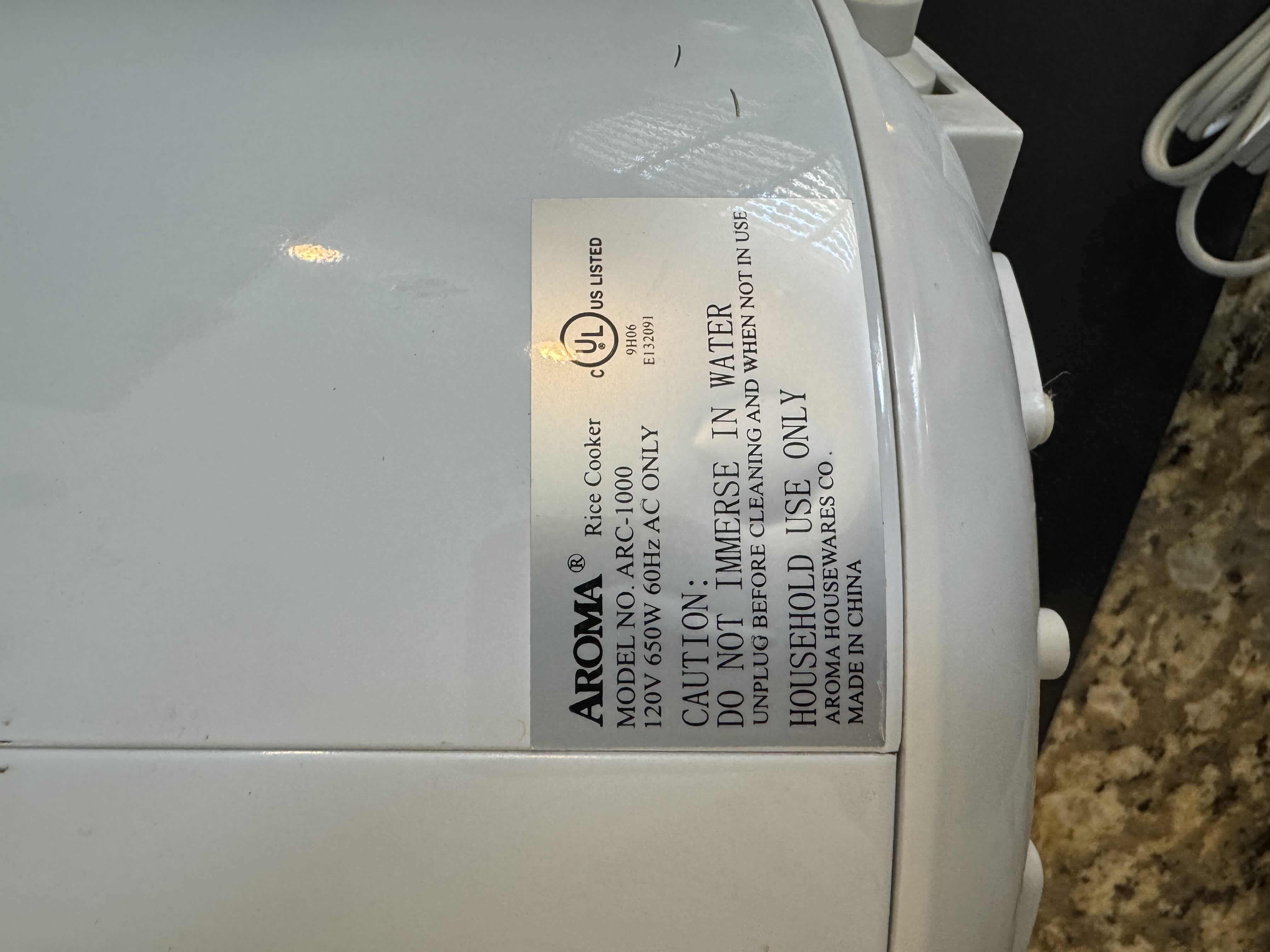 Photo 1 of AROMA RICE COOKER