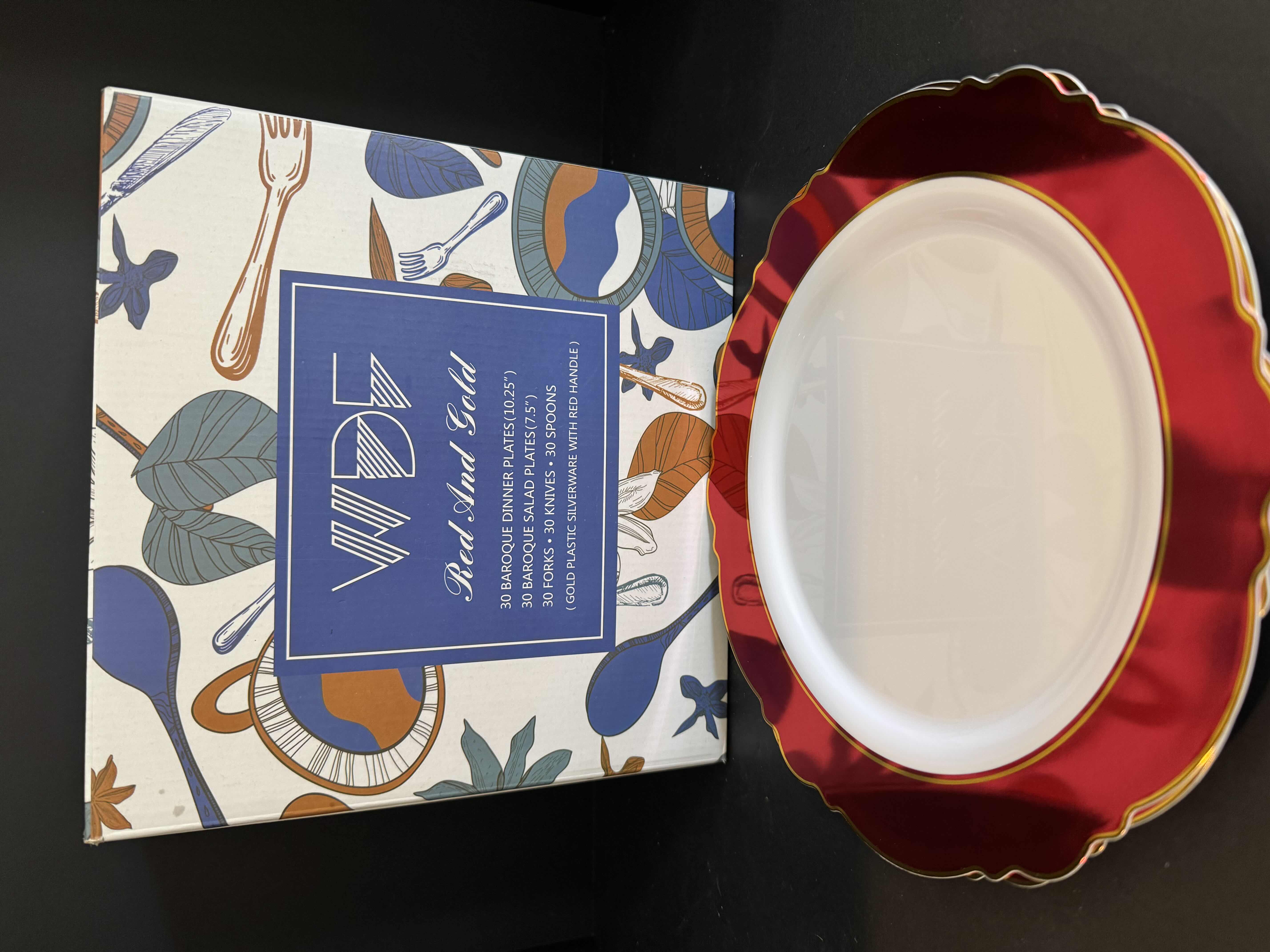 Photo 1 of DISPOSABLE BAROQUE DINNERWARE