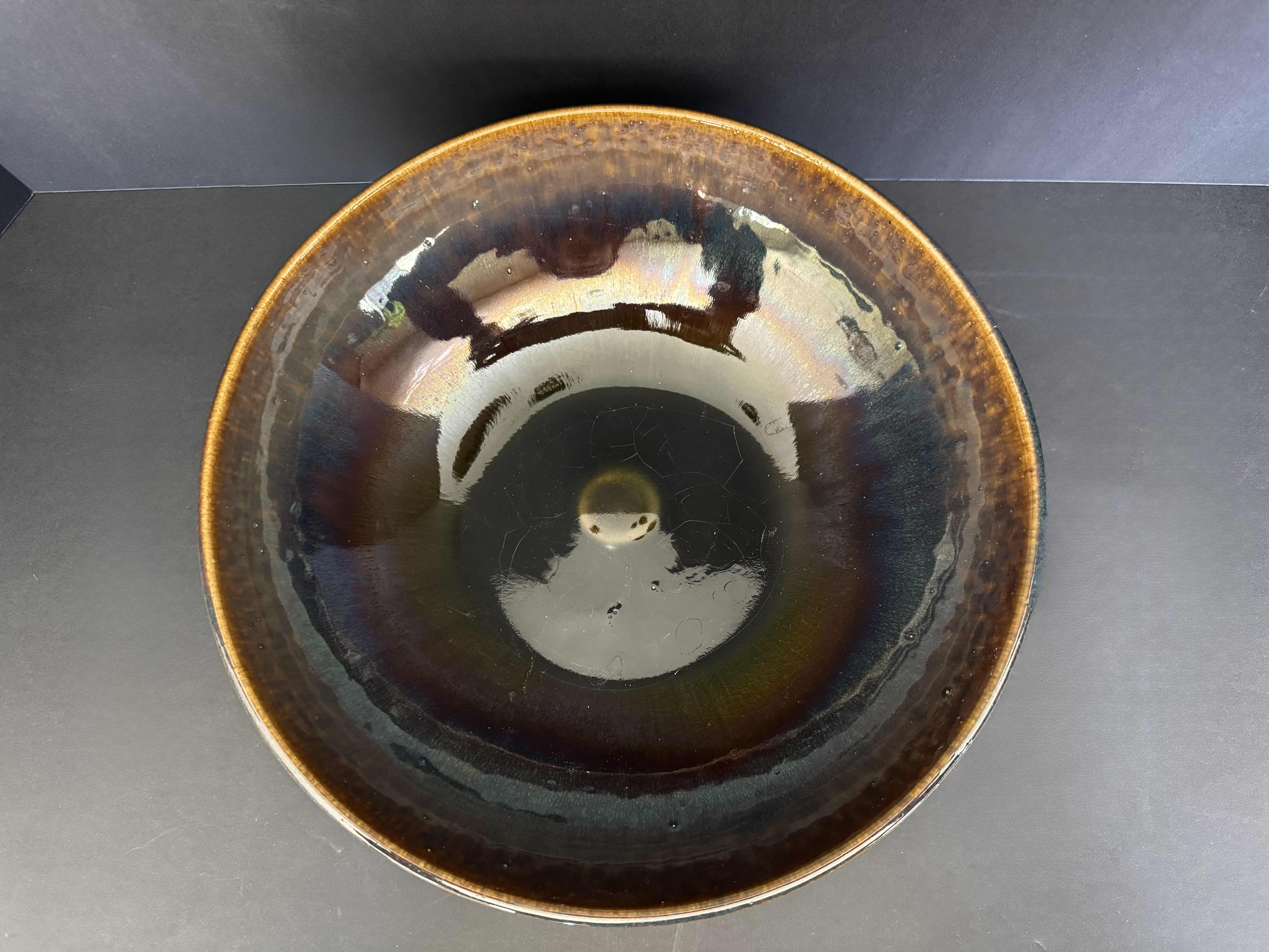 View 2 of ELEGANT EXPRESSION BY HOSLEY CERAMIC BOWL, BLUE/GREEN
3.5”H X 11.5”D