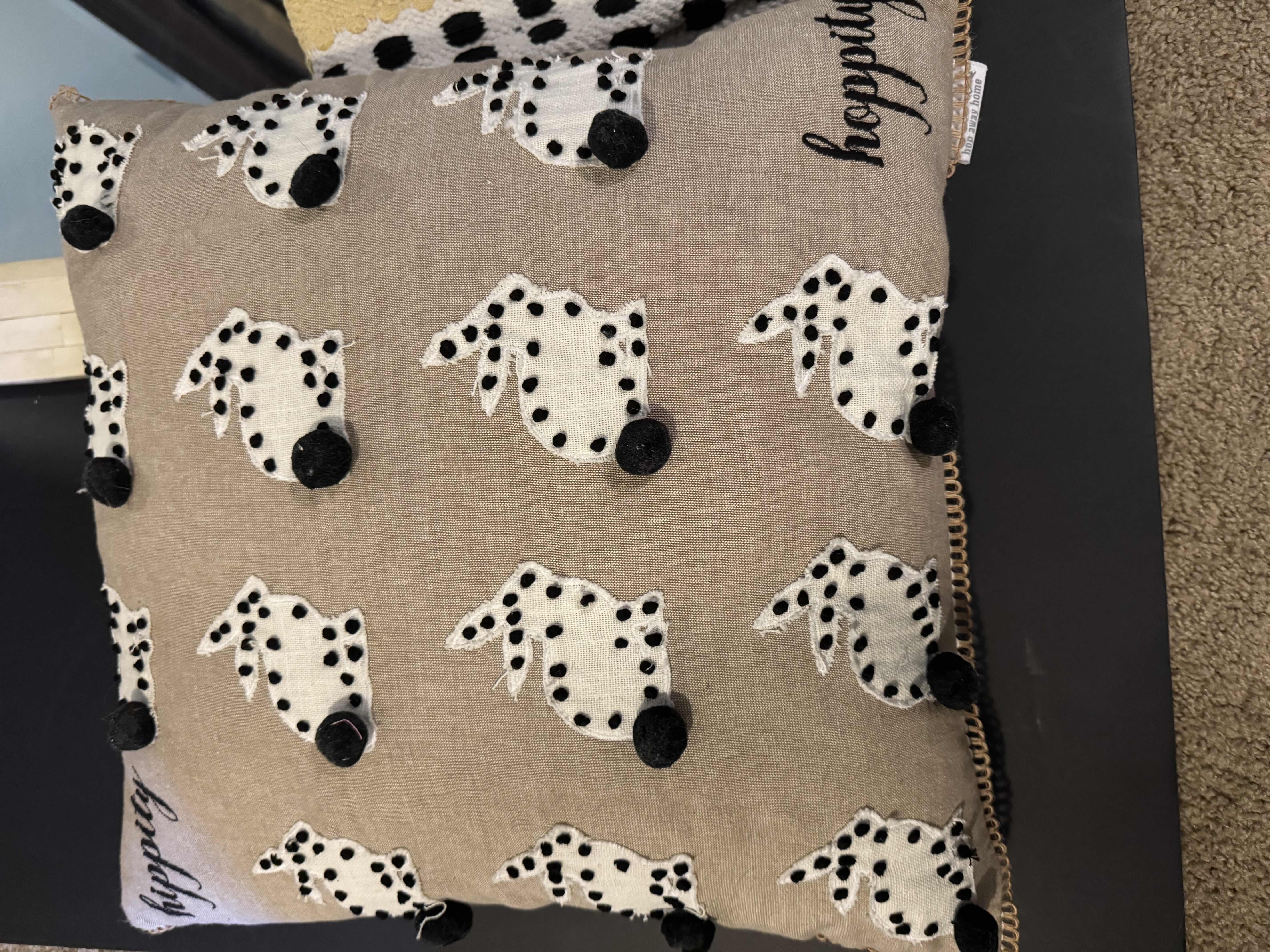 Photo 1 of 17” X 20” MIRROR 48” X 29” & YELLOW & BLACK RUG WITH OTHER DECOR ESSENTIALS