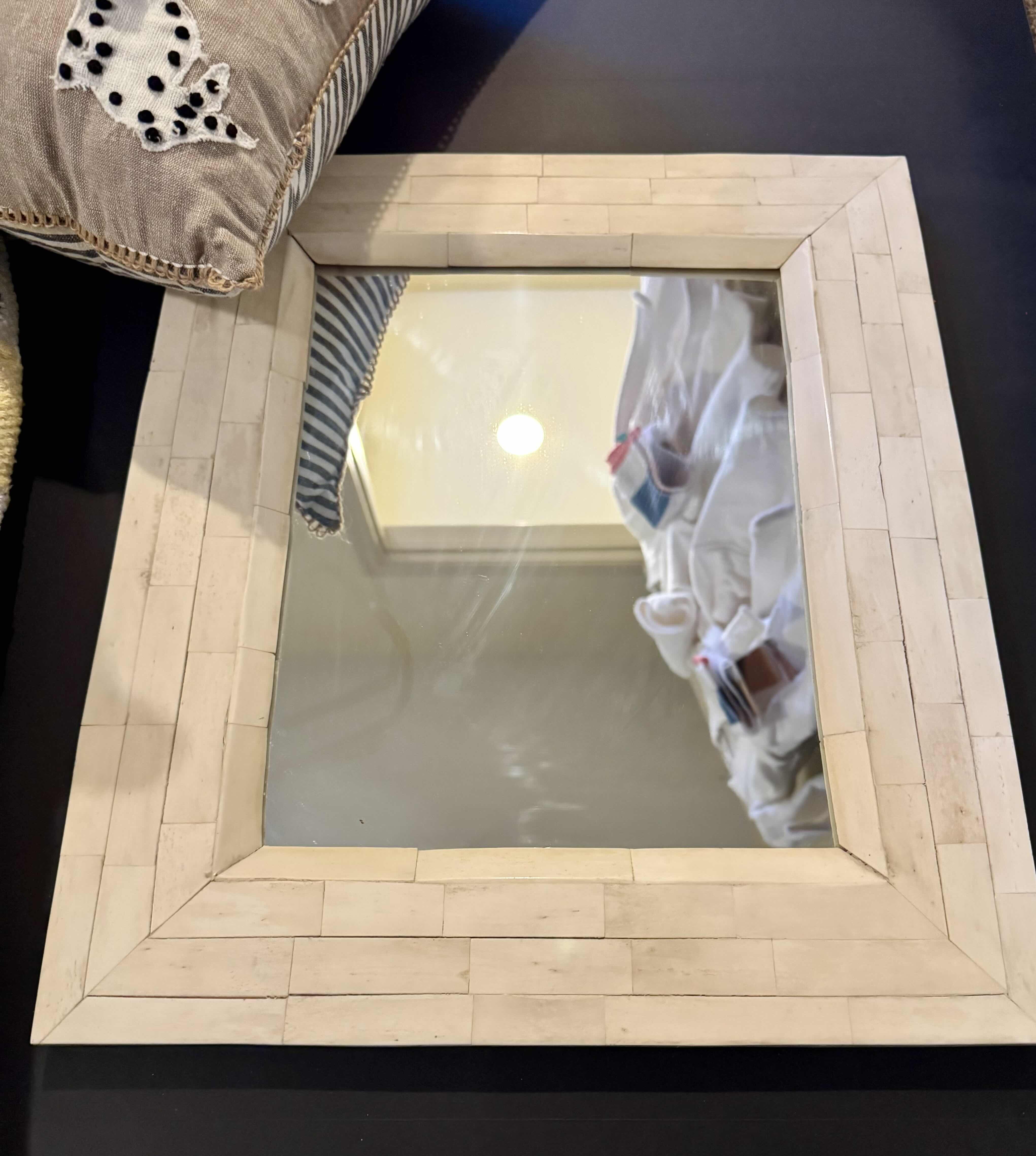 Photo 1 of 17” X 20” MIRROR 48” X 29” & YELLOW & BLACK RUG WITH OTHER DECOR ESSENTIALS