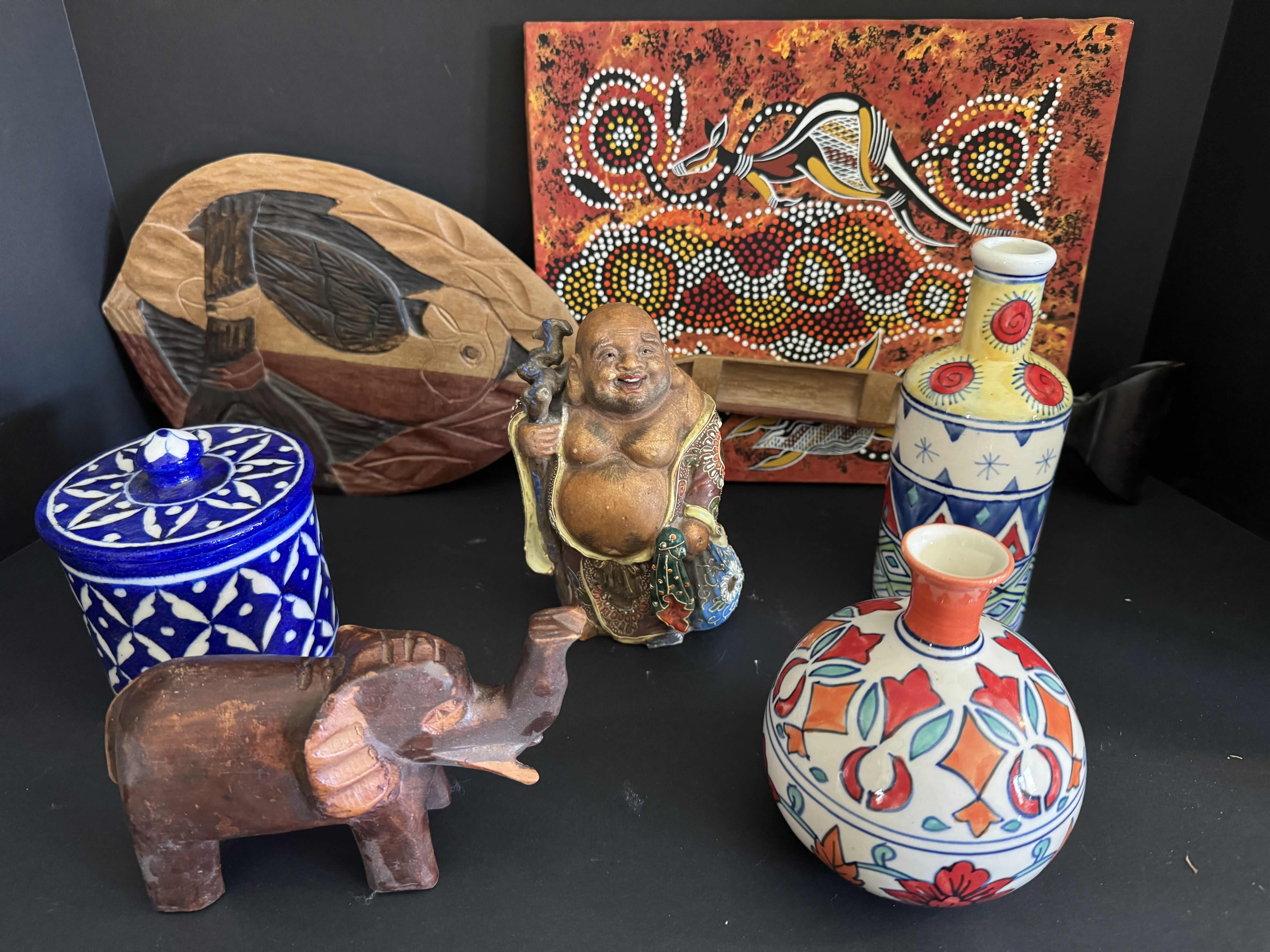 Photo 1 of 7- HOME DECOR ESSENTIALS, CANVAS PAINTING 12” X 10”