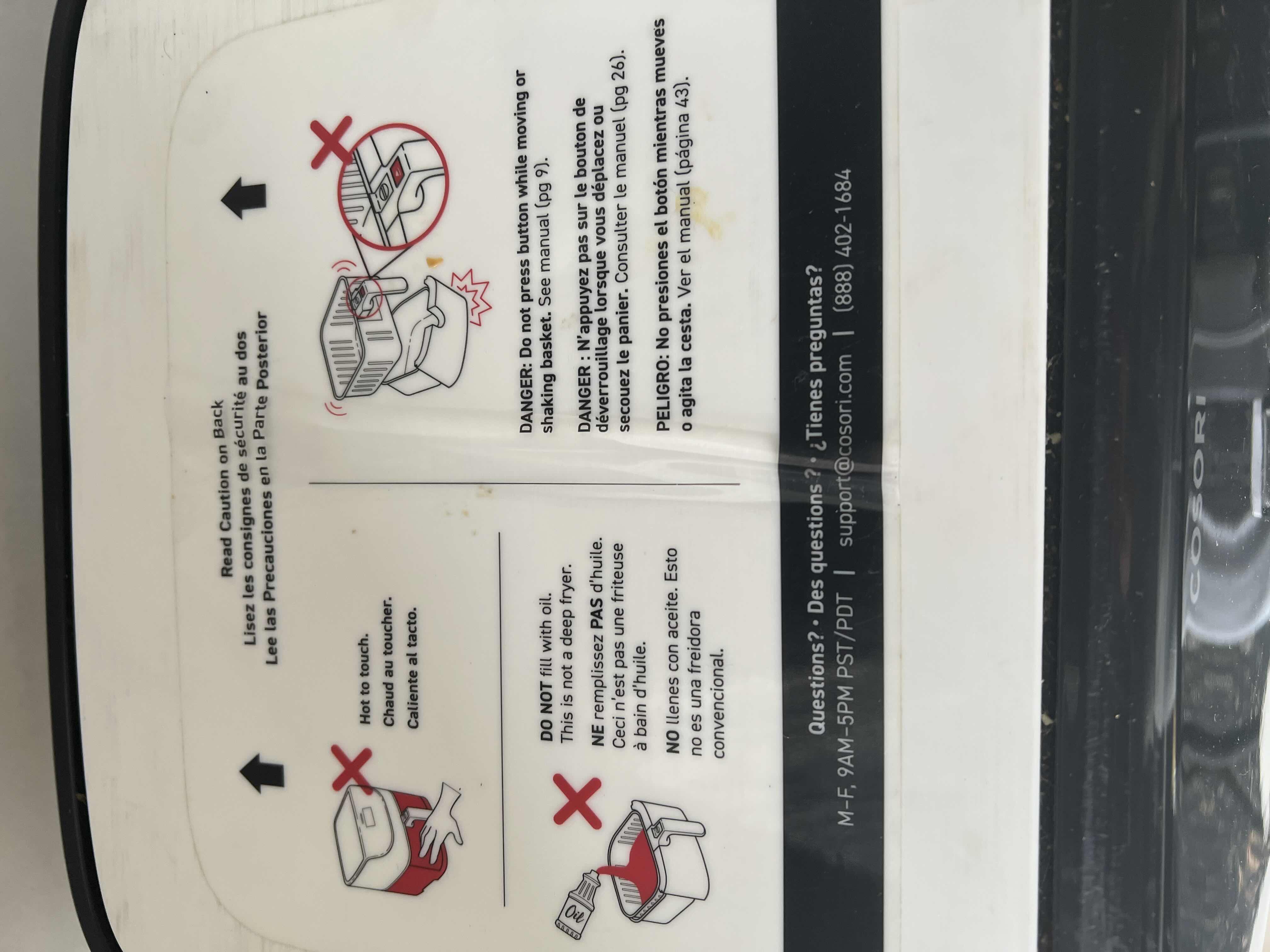 Photo 1 of COSORI AIR FRYER