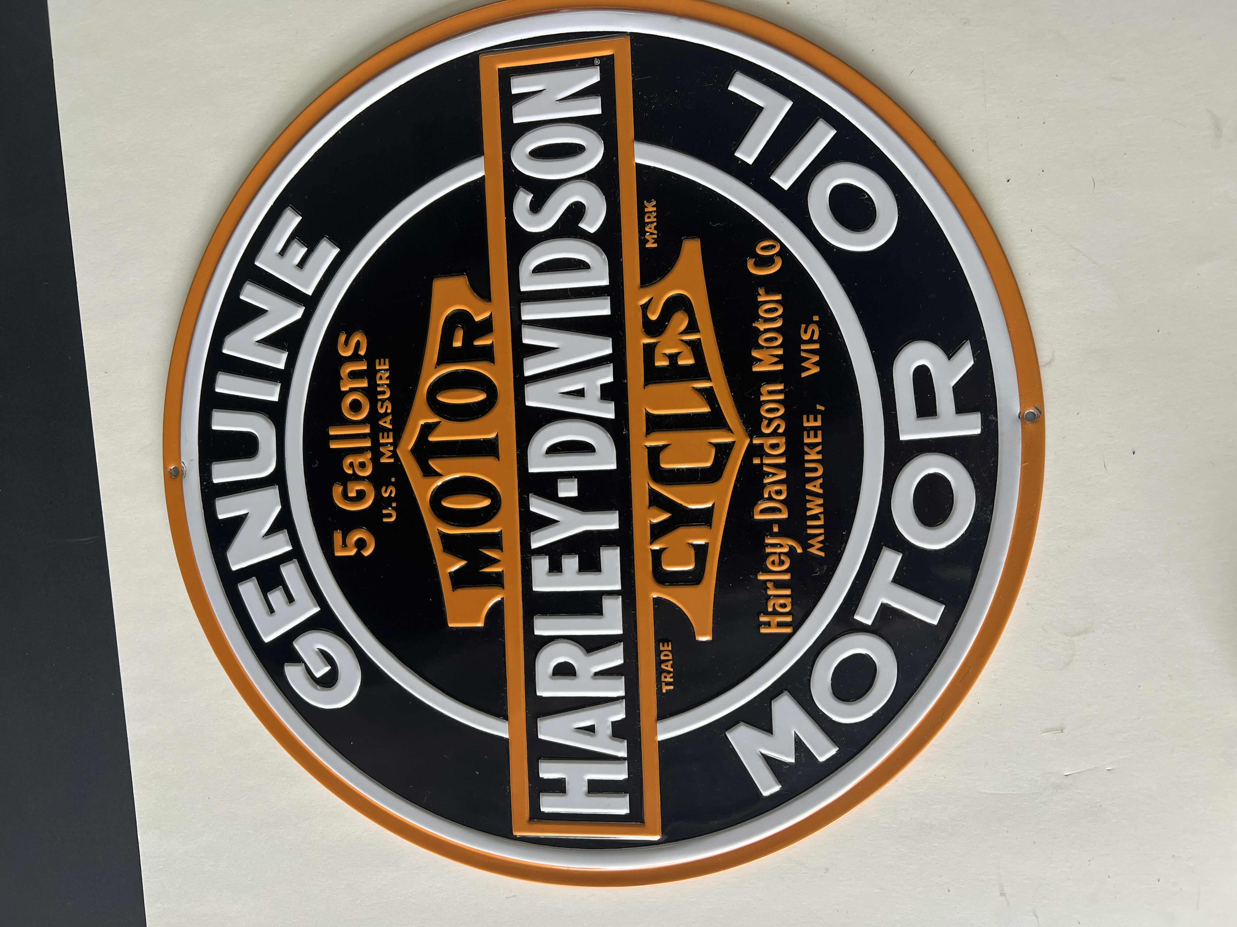 Photo 1 of HARLEY DAVIDSON ALUMINUM WALL ART 14”D