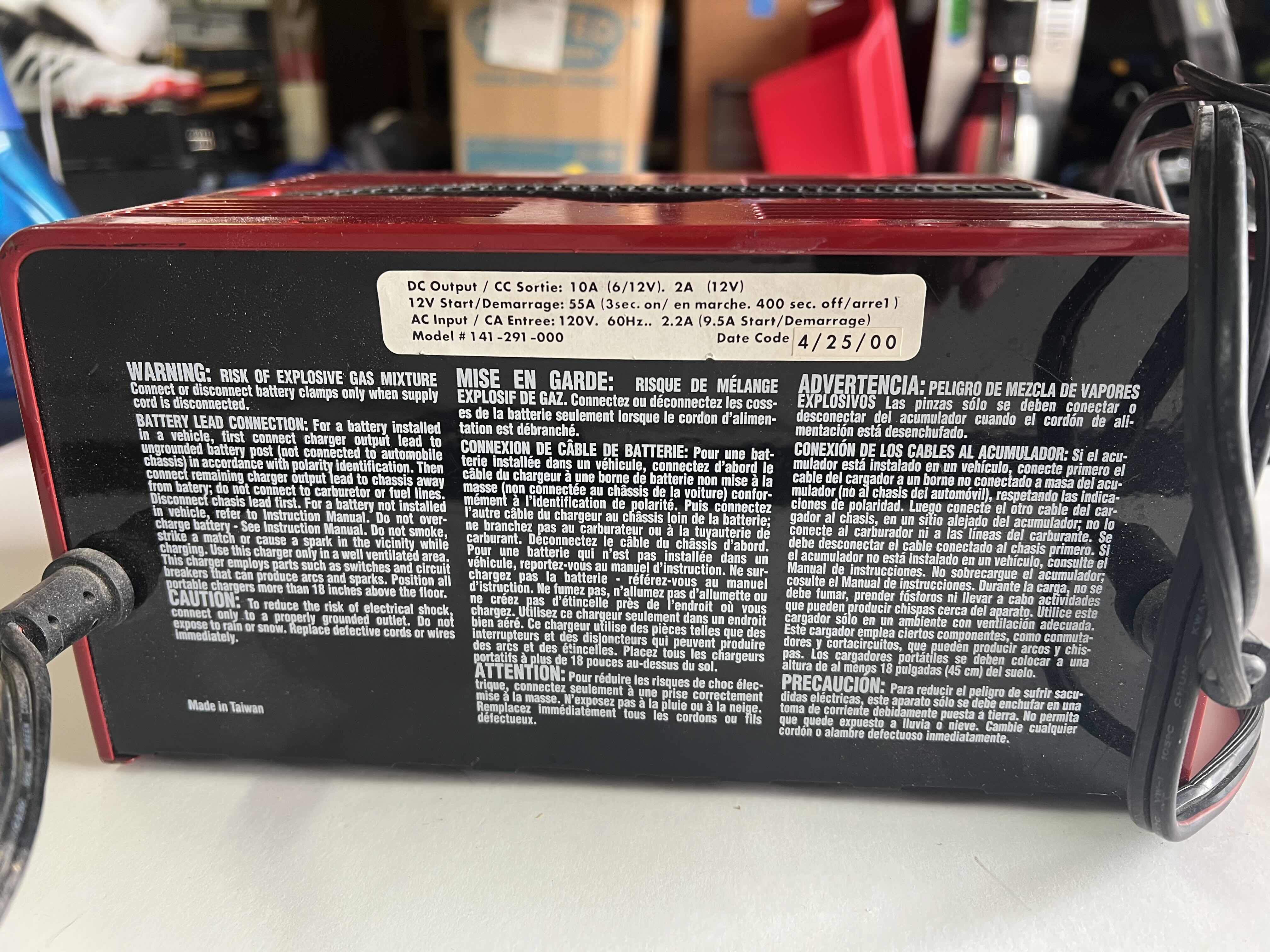 Photo 1 of AUTO PARTS- CENTURY CAR BATTERY CHARGER