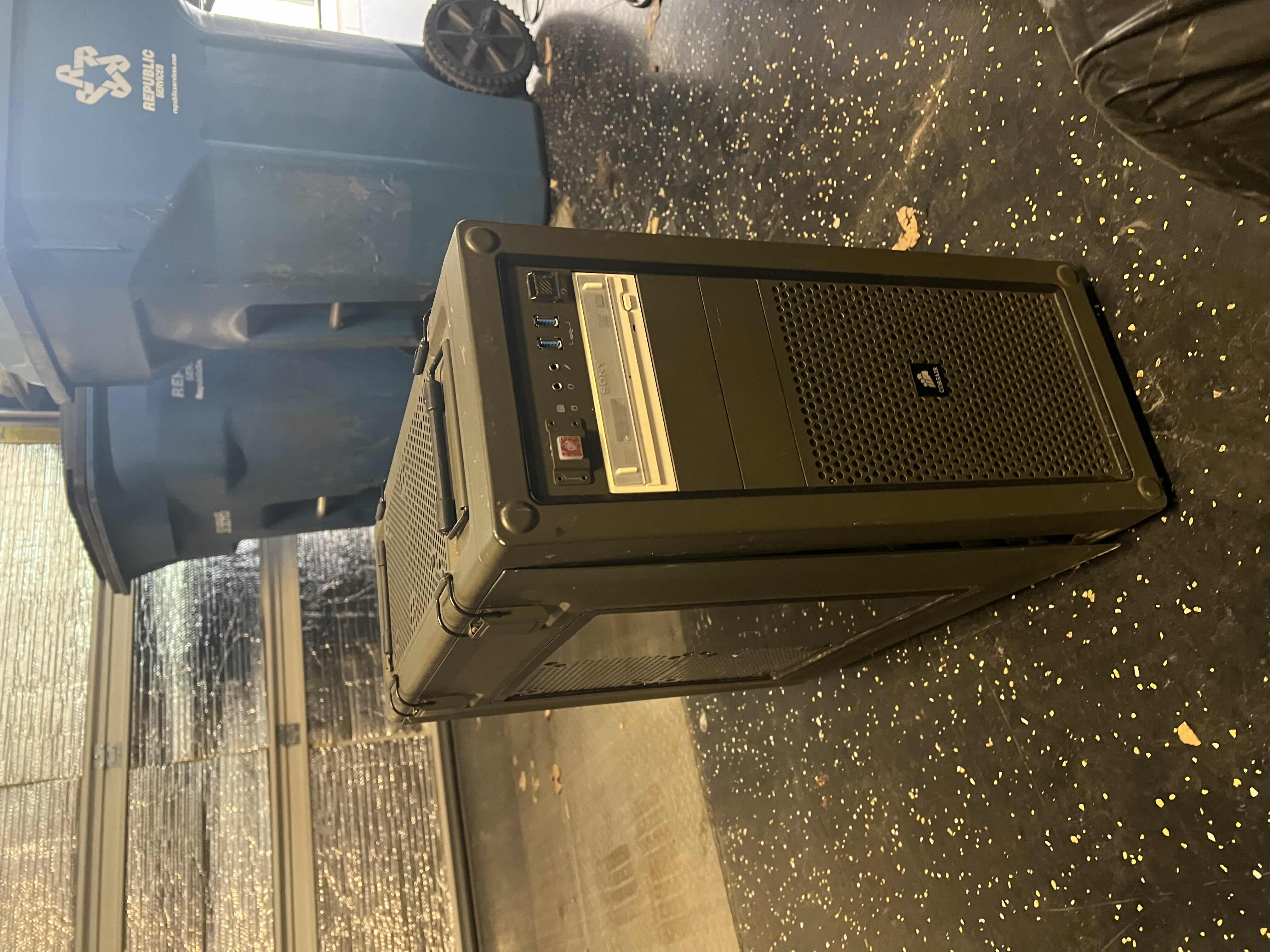 Photo 2 of COMPUTER BOX WITH COMPUTER COMPONENTS INSIDE.