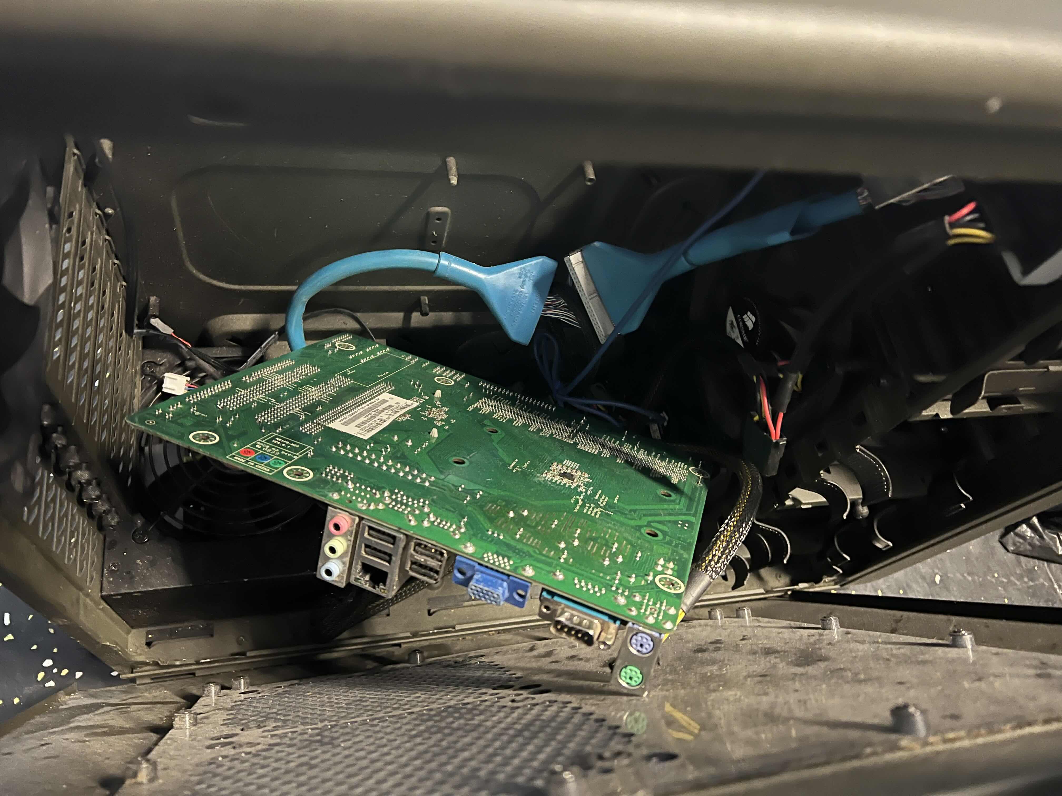 Photo 4 of COMPUTER BOX WITH COMPUTER COMPONENTS INSIDE.