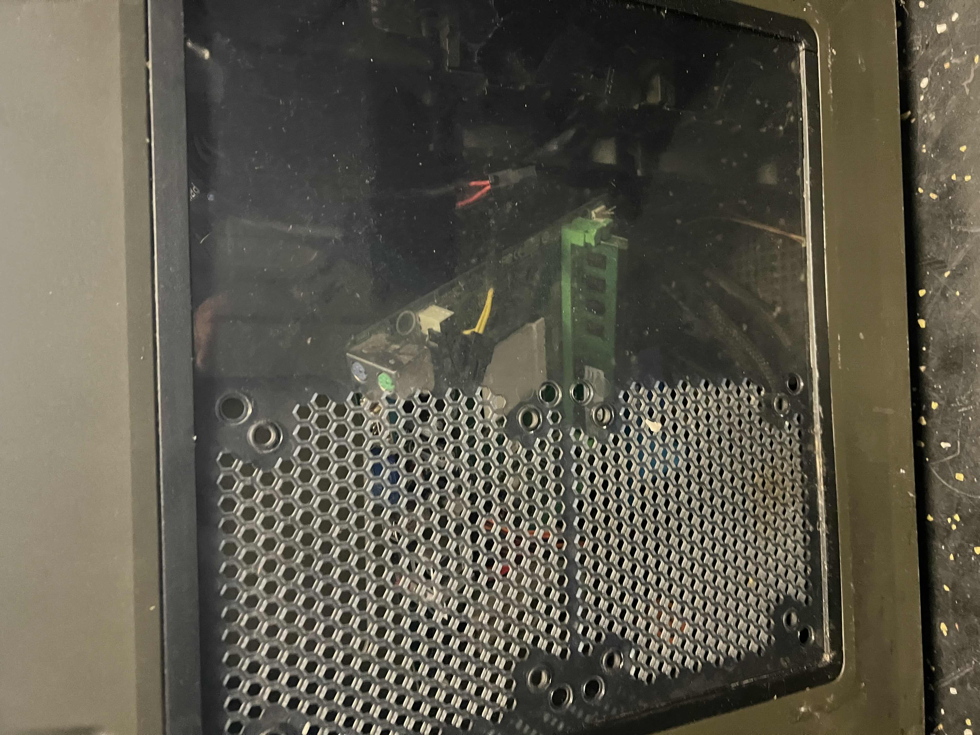 Photo 1 of COMPUTER BOX WITH COMPUTER COMPONENTS INSIDE.