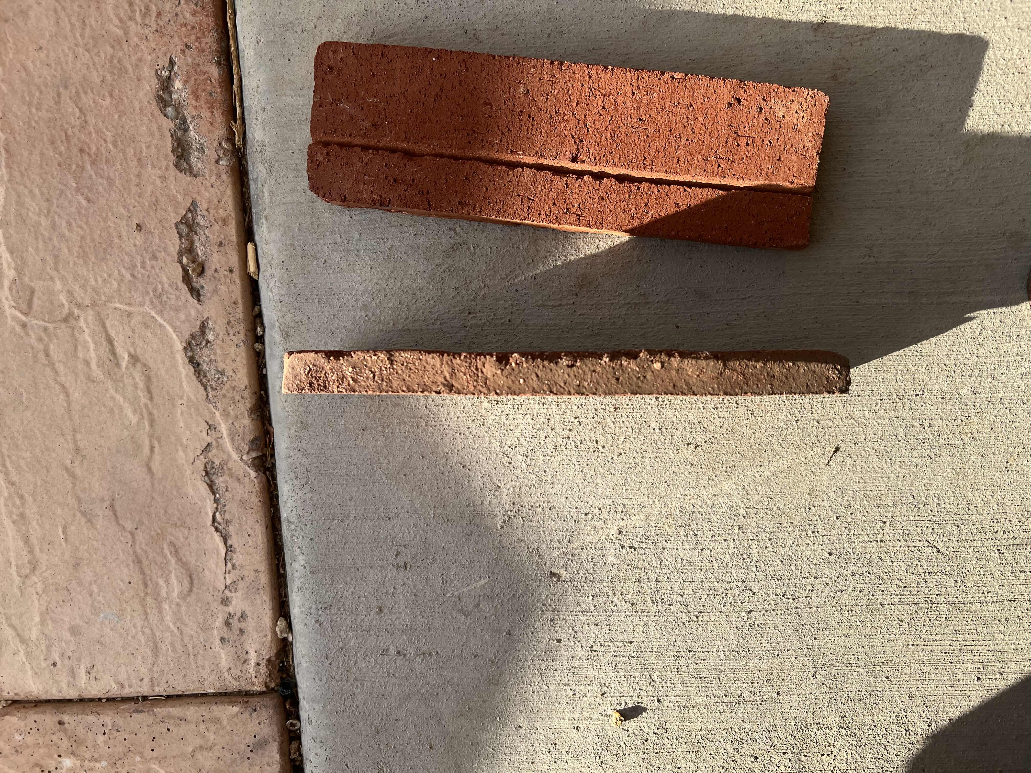 Photo 1 of BOX OF MCNEAR 1” THICK FACADE BRICKS. BOX OF 50.