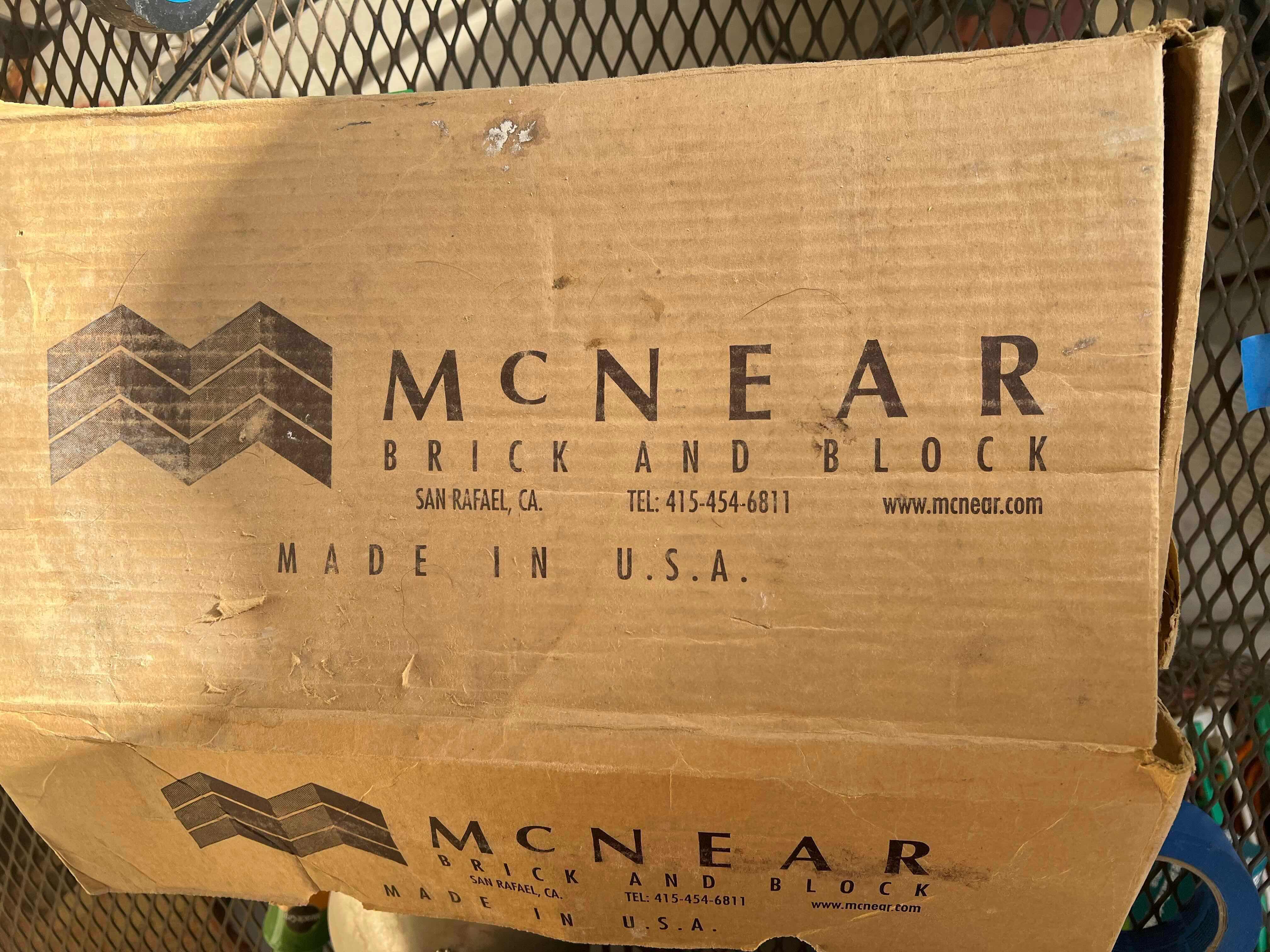Photo 4 of BOX OF MCNEAR 1” THICK FACADE BRICKS. BOX OF 50.