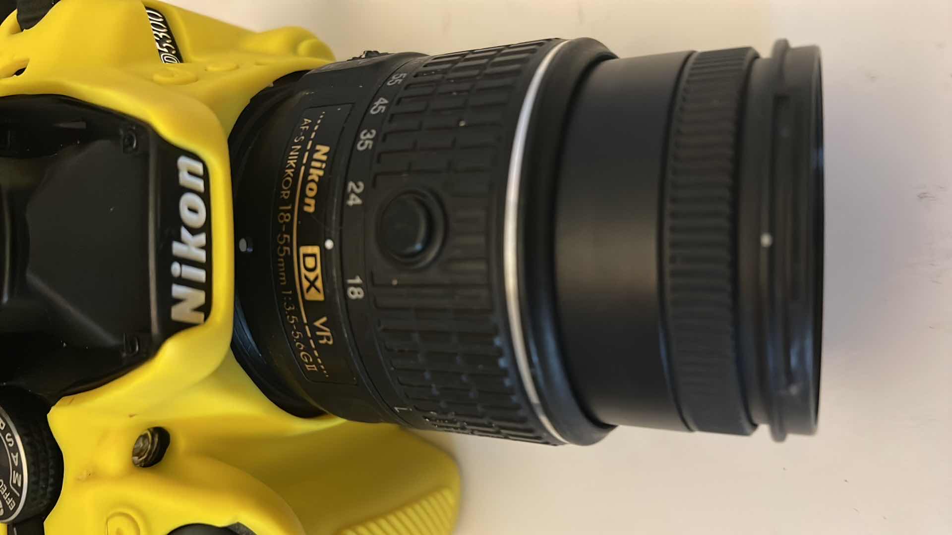 Photo 1 of NIKON D5300 CAMERA WITH PROTECTIVE RUBBER CASE. WITH TELEPHOTO LENS.