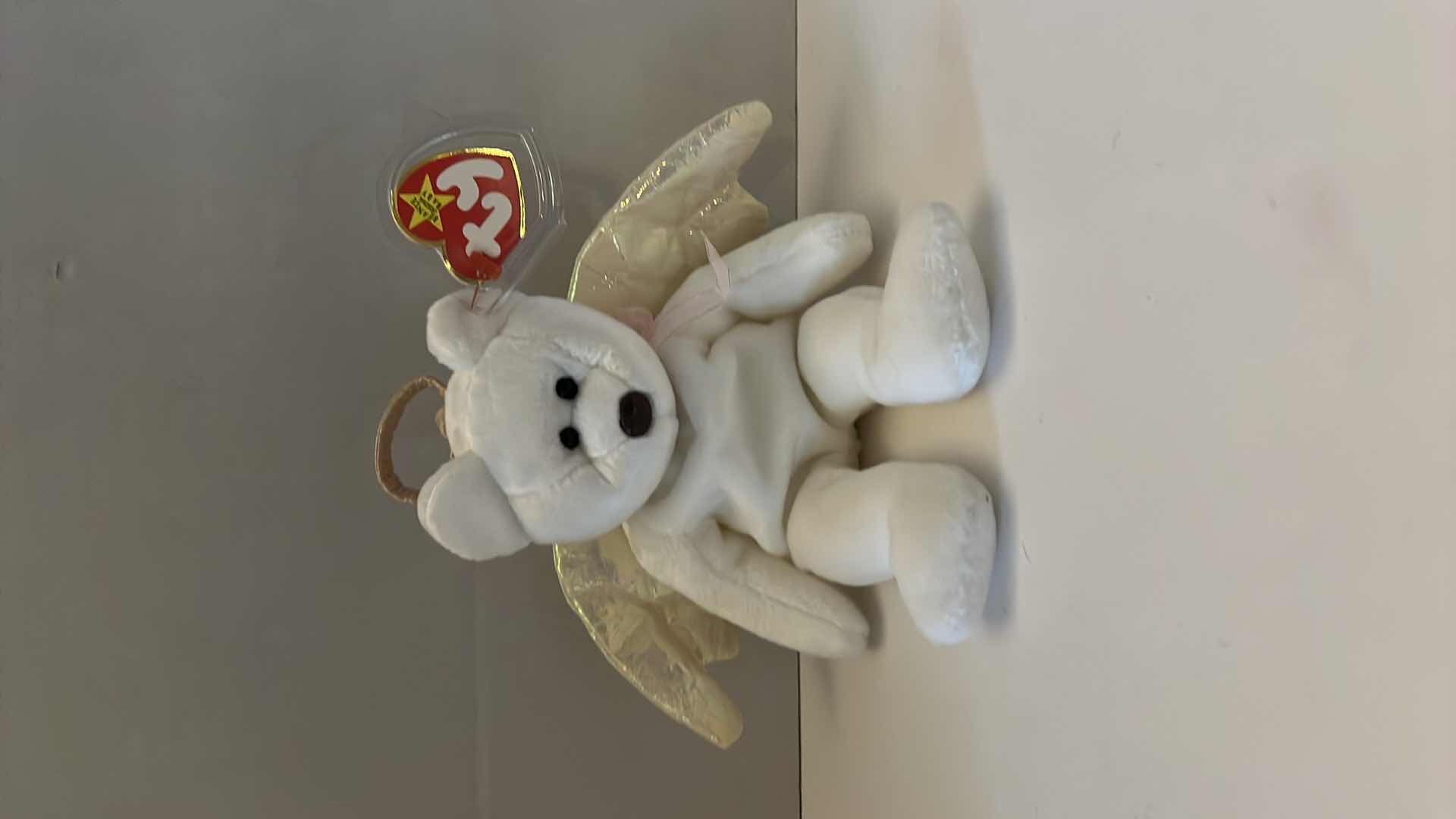 Photo 1 of RARE COLLECTIBLE-"HALO" BEANIE BABY. TOYS, STUFFED ANIMALS