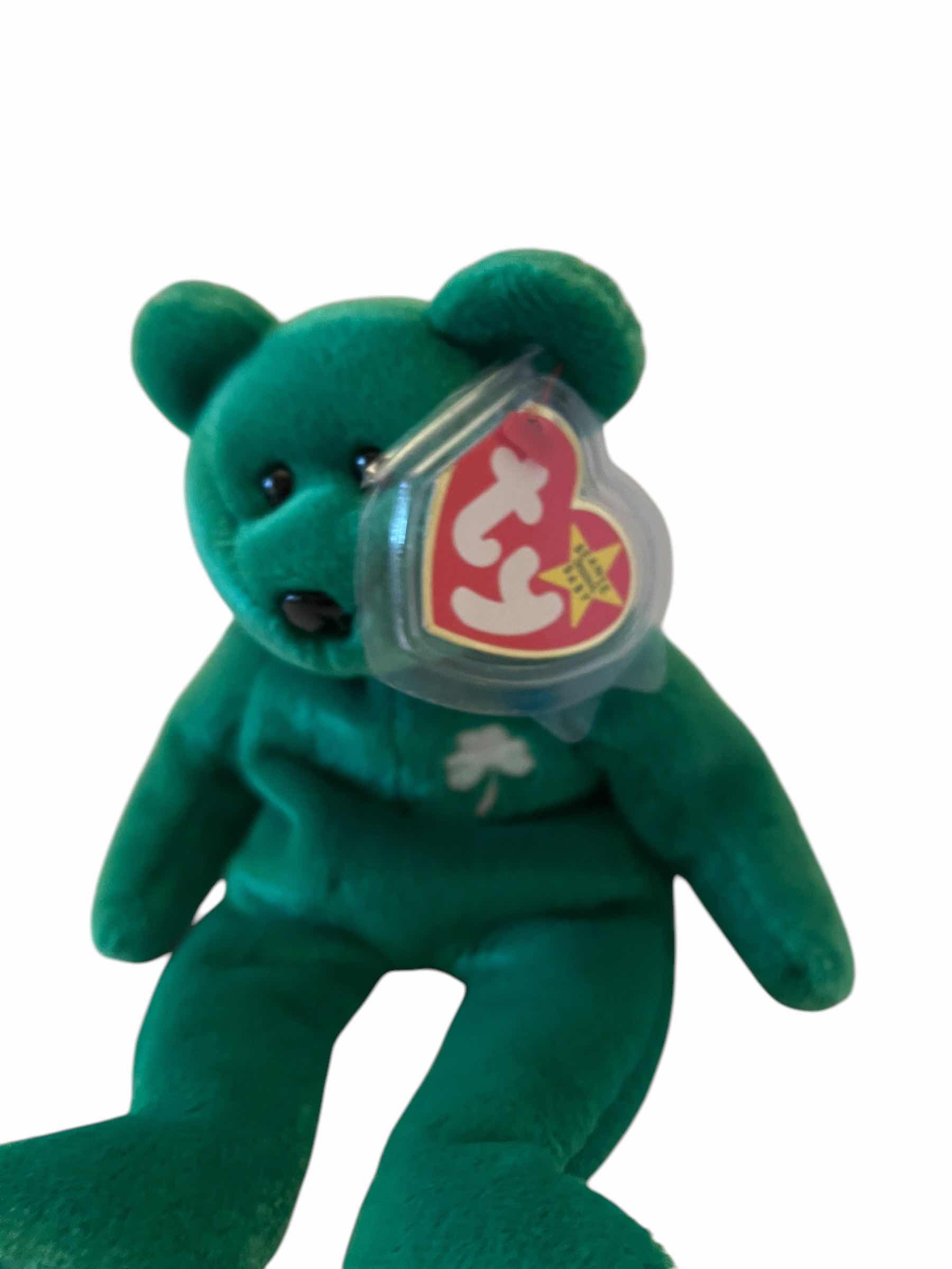 Photo 1 of  RARE BEANIE BABY-“ERIN” ST PATRICKS DAY BEAR. STUFFED ANIMAL COLLECTIBLES