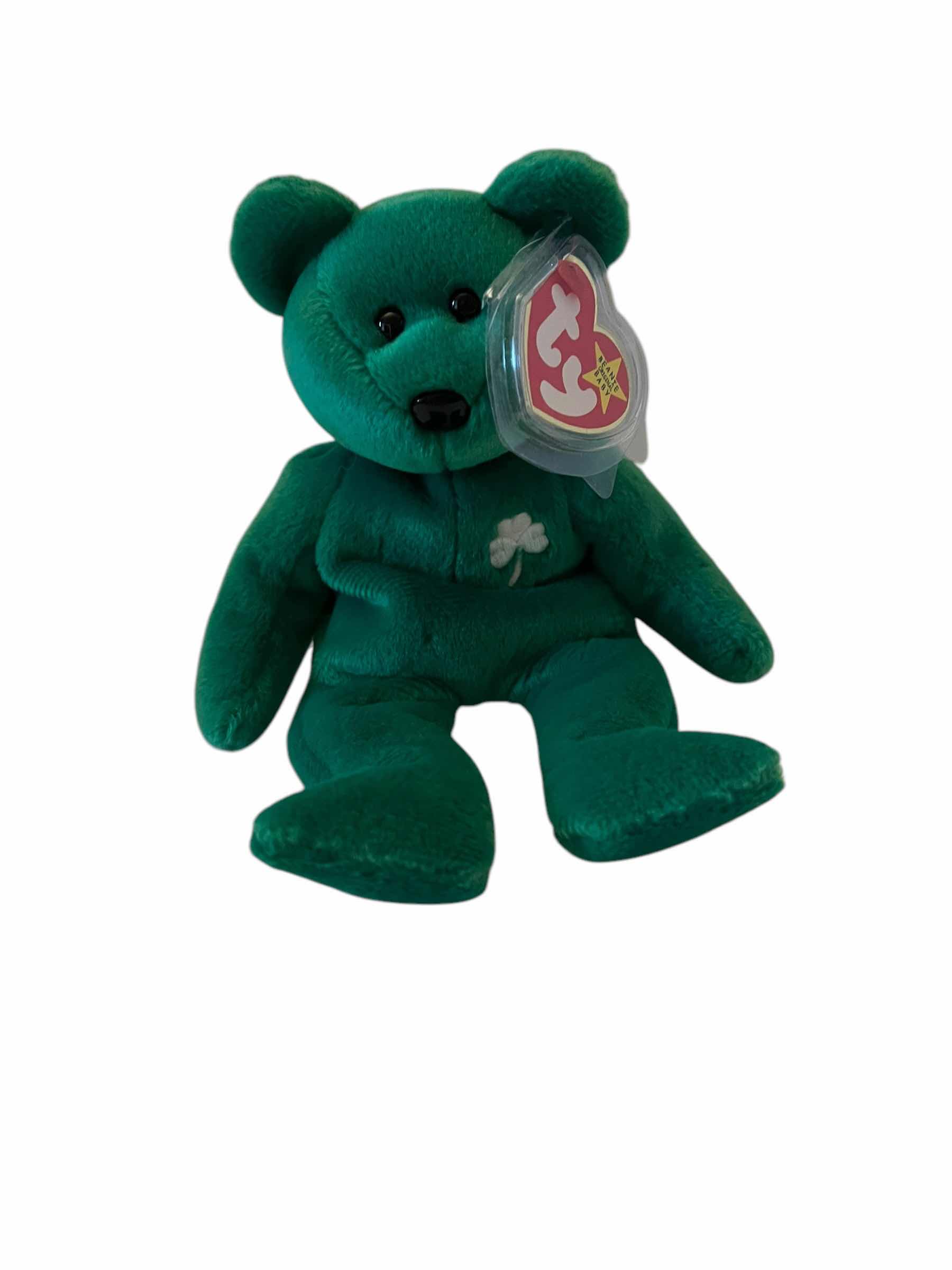 Photo 1 of  RARE BEANIE BABY-“ERIN” ST PATRICKS DAY BEAR. STUFFED ANIMAL COLLECTIBLES