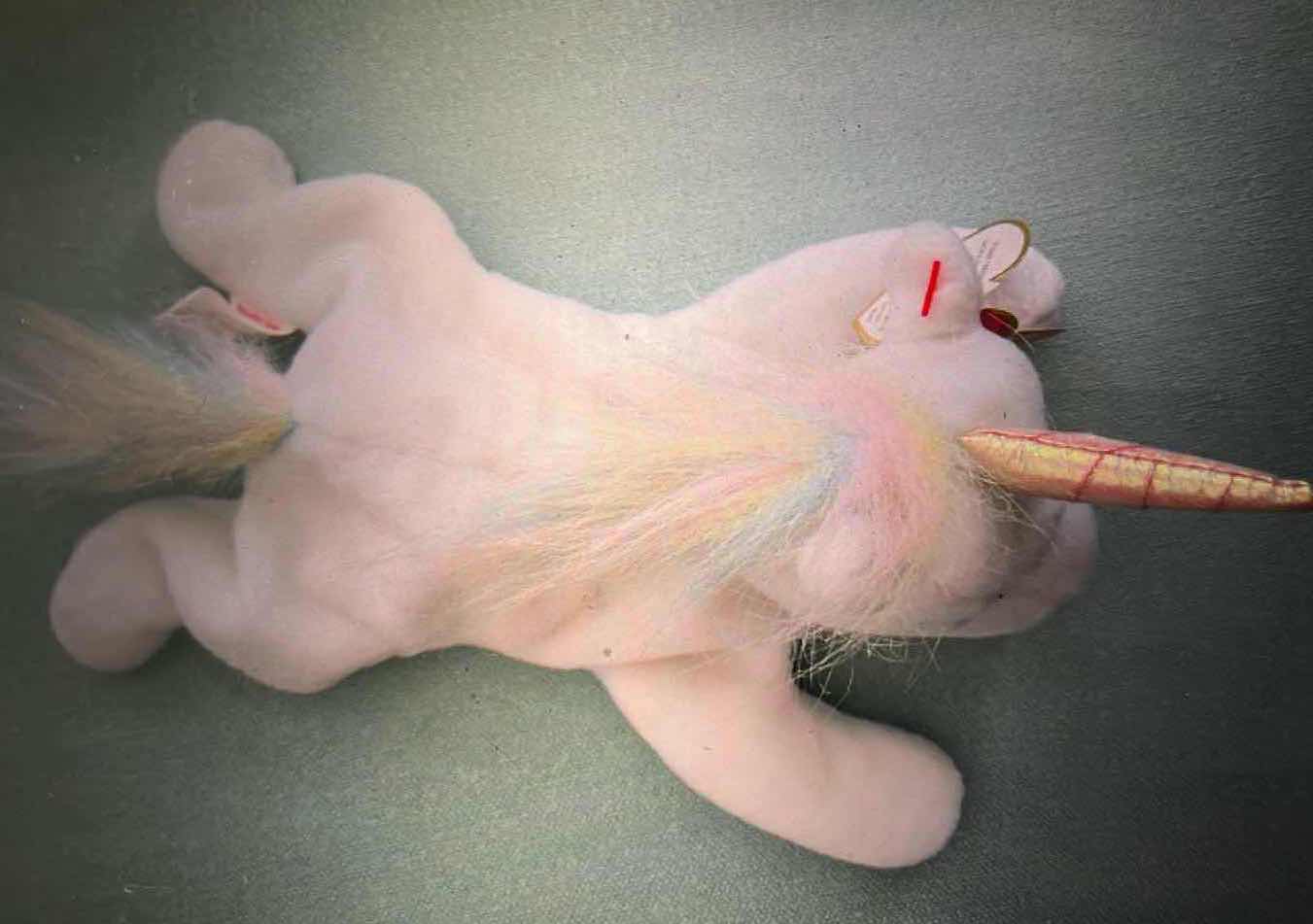 Photo 1 of BEANIE BABY-"MYSTIC"  UNICORN. 1994 EDITION. SUPER RARE COLLECTIBLE. TOYS, STUFFED ANIMAL.