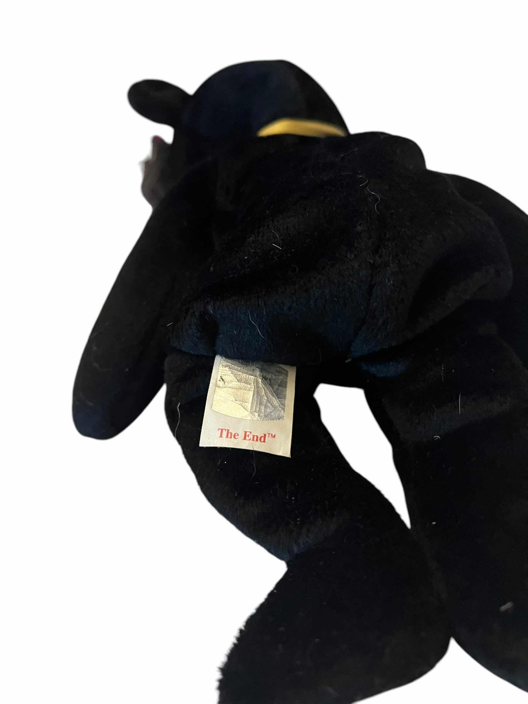 Photo 1 of BEANIE BABY-“THE END” 1999 MILLENIUM BEAR-STUFFED ANIMAL, COLLECTIBLE.