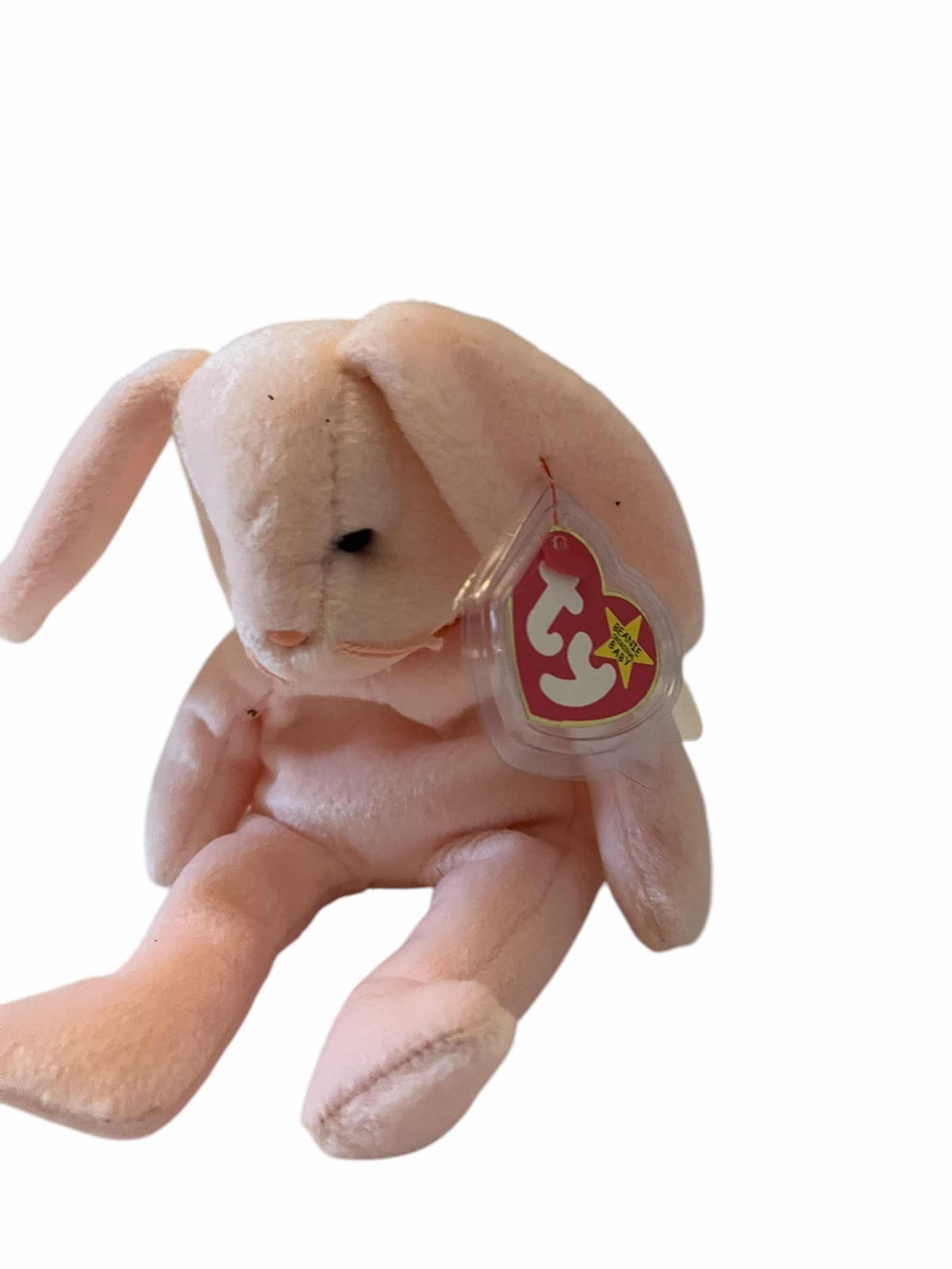 Photo 1 of 3-RARE BEANIE BABIES-PEACE, MAC AND HOPPITY, TOYS-COLLECTIBLE STUFFED ANIMALS.