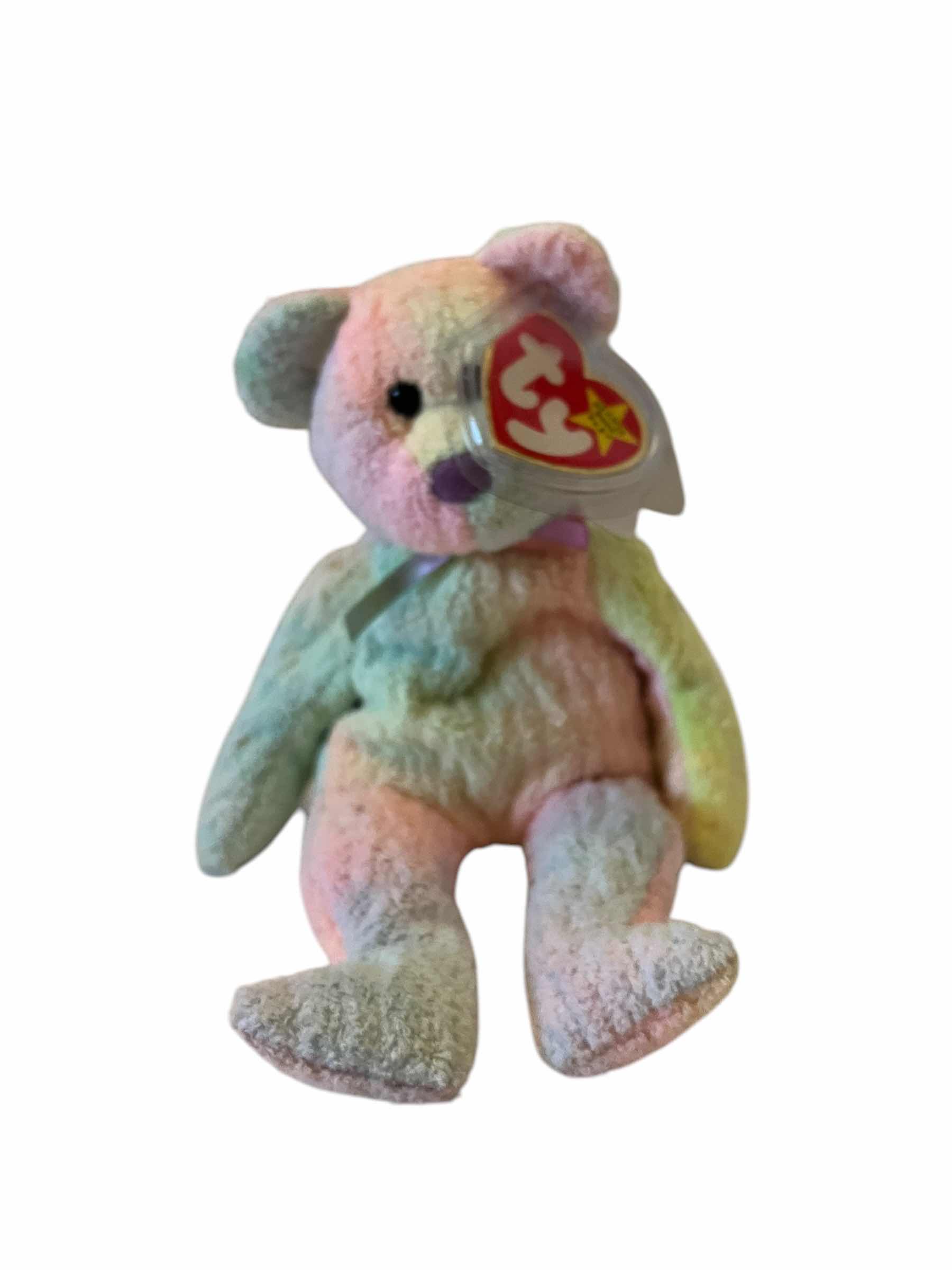 Photo 1 of BEANIE BABY-GROOVY BEAR-COLLECTIBLE STUFFED ANIMAL-TOYS.