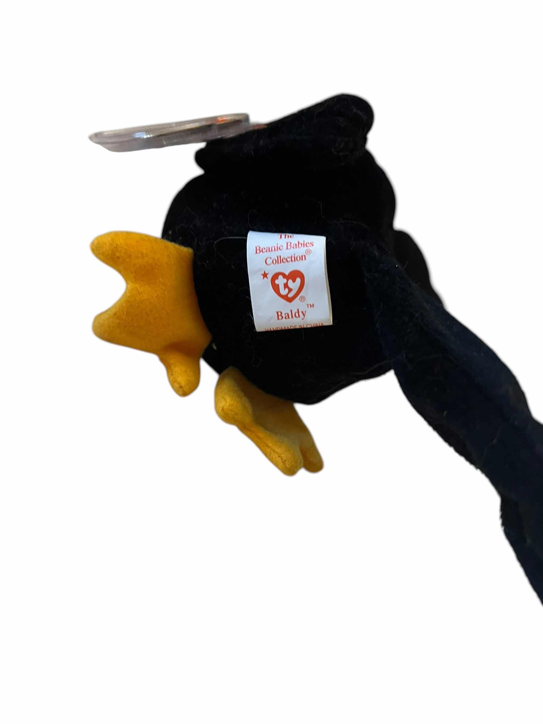 Photo 1 of BEANIE BABY-"BALDY" AND "HOPPITY" STUFFED ANIMAL COLLECTIBLES. TOYS.