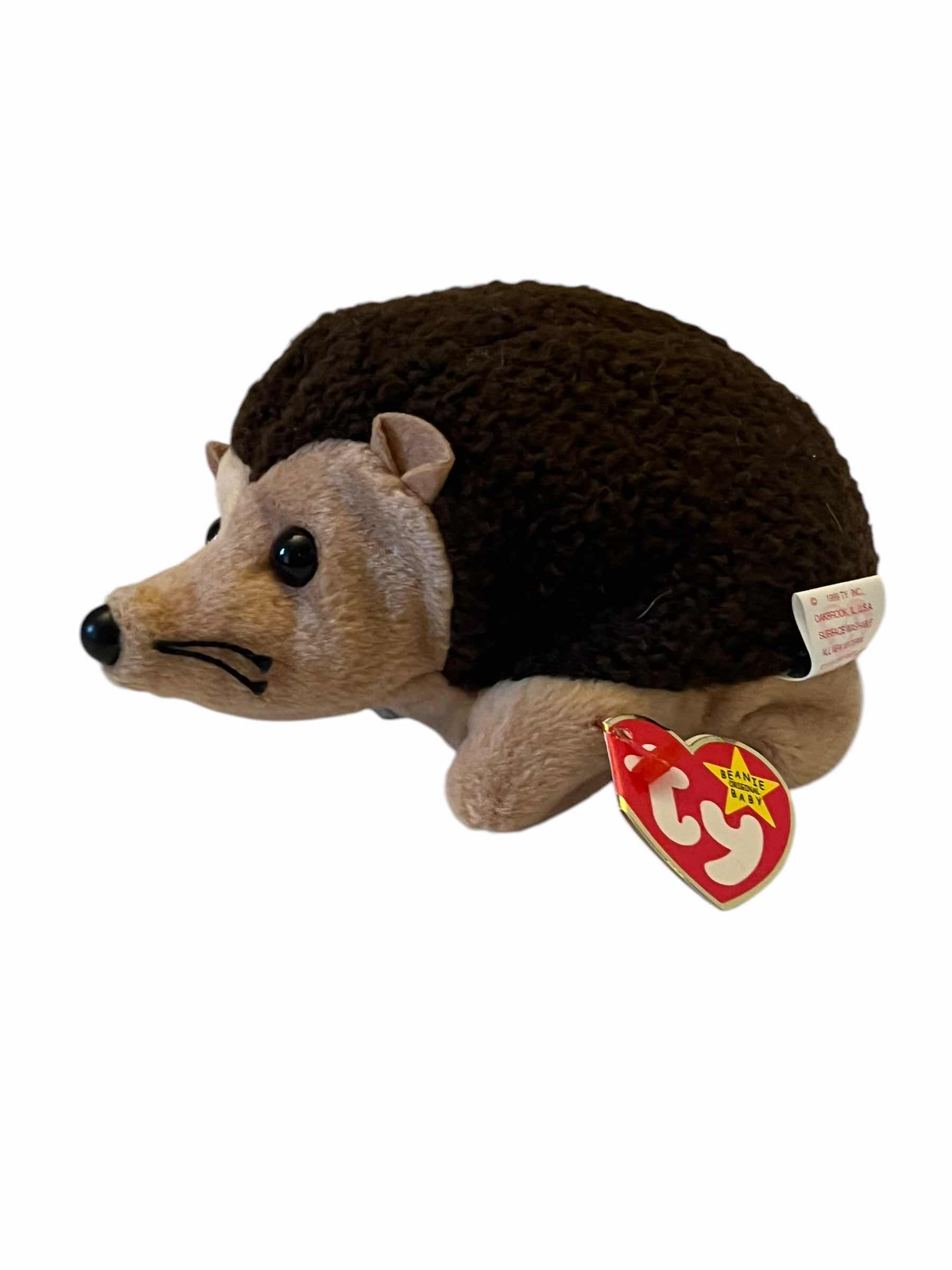 Photo 1 of 3-BEANIE BABY-WHISPER, PRICKLES, 1998 HOLIDAY BEAR.