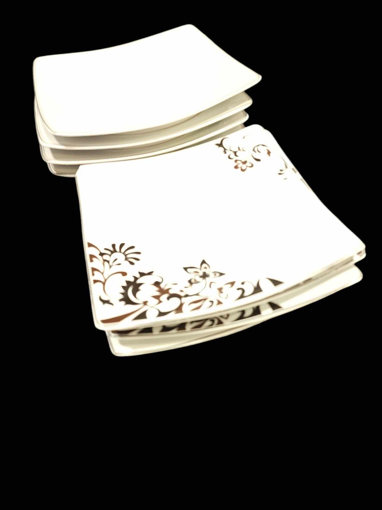 Photo 1 of KITCHEN WARE-MIKASA GOURMETBASICS-CHOCOLATE SWIRL PORCELAIN DISHES. PLATES AND BOWLS