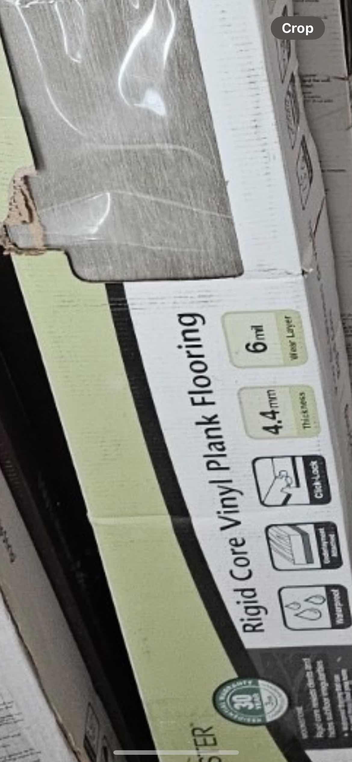 Photo 2 of 2-NEW IN BOX-FLOORING-TRAFFIC MASTERS GRIP STRIP-WIDE PLANK RIDGID CORE VINYL PLANK 2 BOXES-HARD WOOD STYLE FLOORING. 2-BOXES (24 SQ FT EACH) COLOR: MOONSTONE