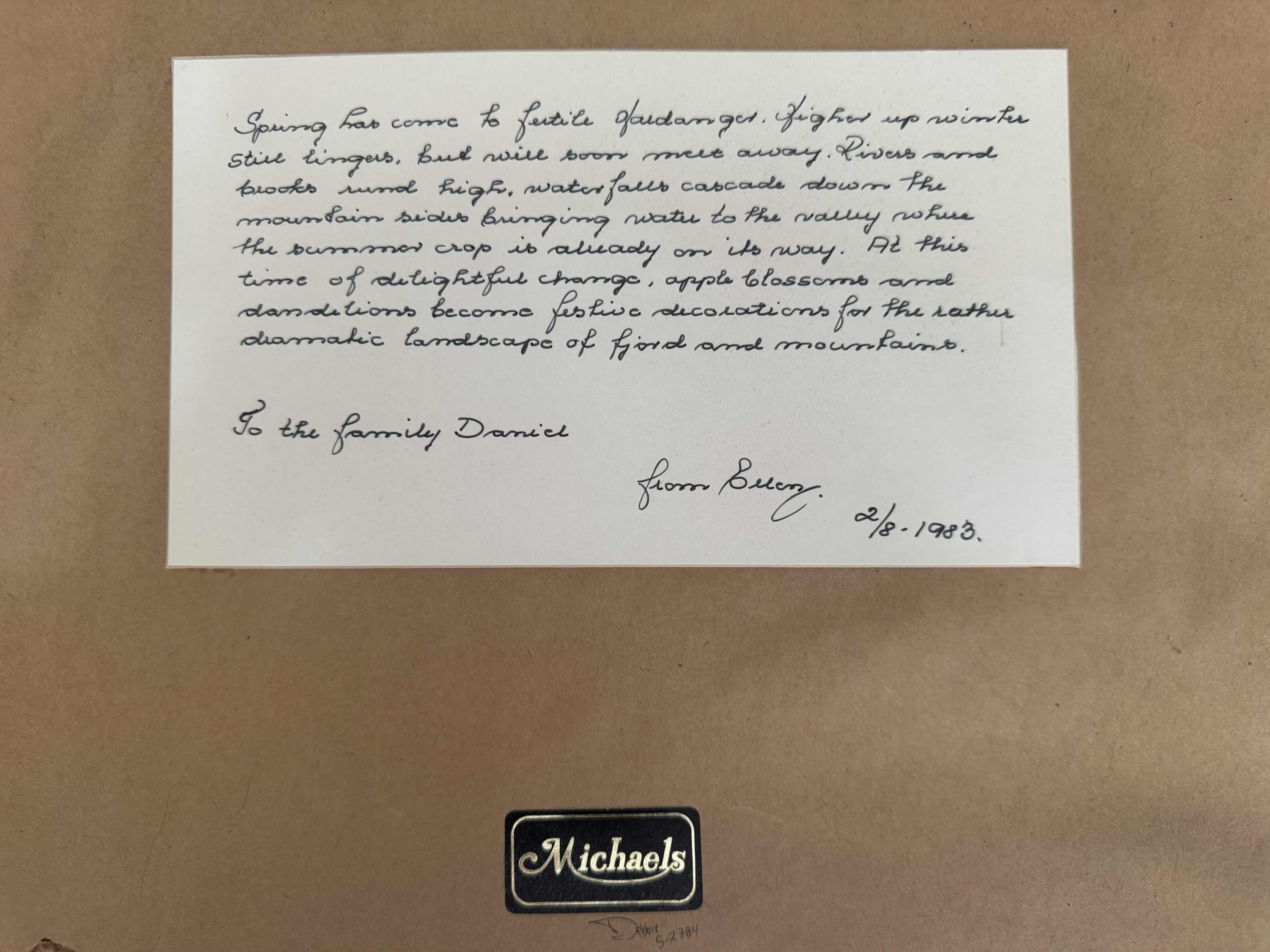 Photo 3 of 100
VINTAGE WOOD FRAMED ARTWORK, APPLE-BLOSSOM RIVERS CASCADING INTO LAKE, SCENIC MOUNTAINS, 1993 HOME DECOR

27.6” X 21” X H1.25”