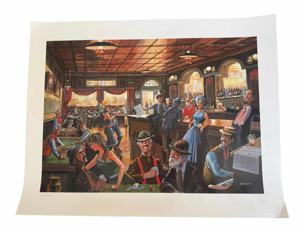 Photo 1 of 40
VINTAGE POSTER “WESTERN SALOON”  BY MIKE MILLER NUMBER 296/500. ART COLLECTION, ARTWORK, HOME DECOR

W28” X H22”