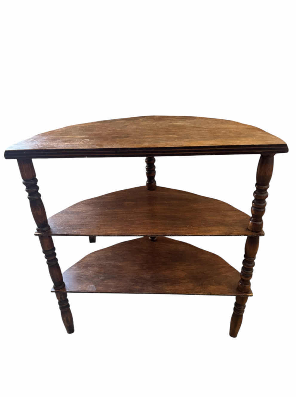 Photo 1 of 40
VINTAGE WOOD 3-TIER SHELF SIDE/END TABLE.
21.5” X 10” X H22”