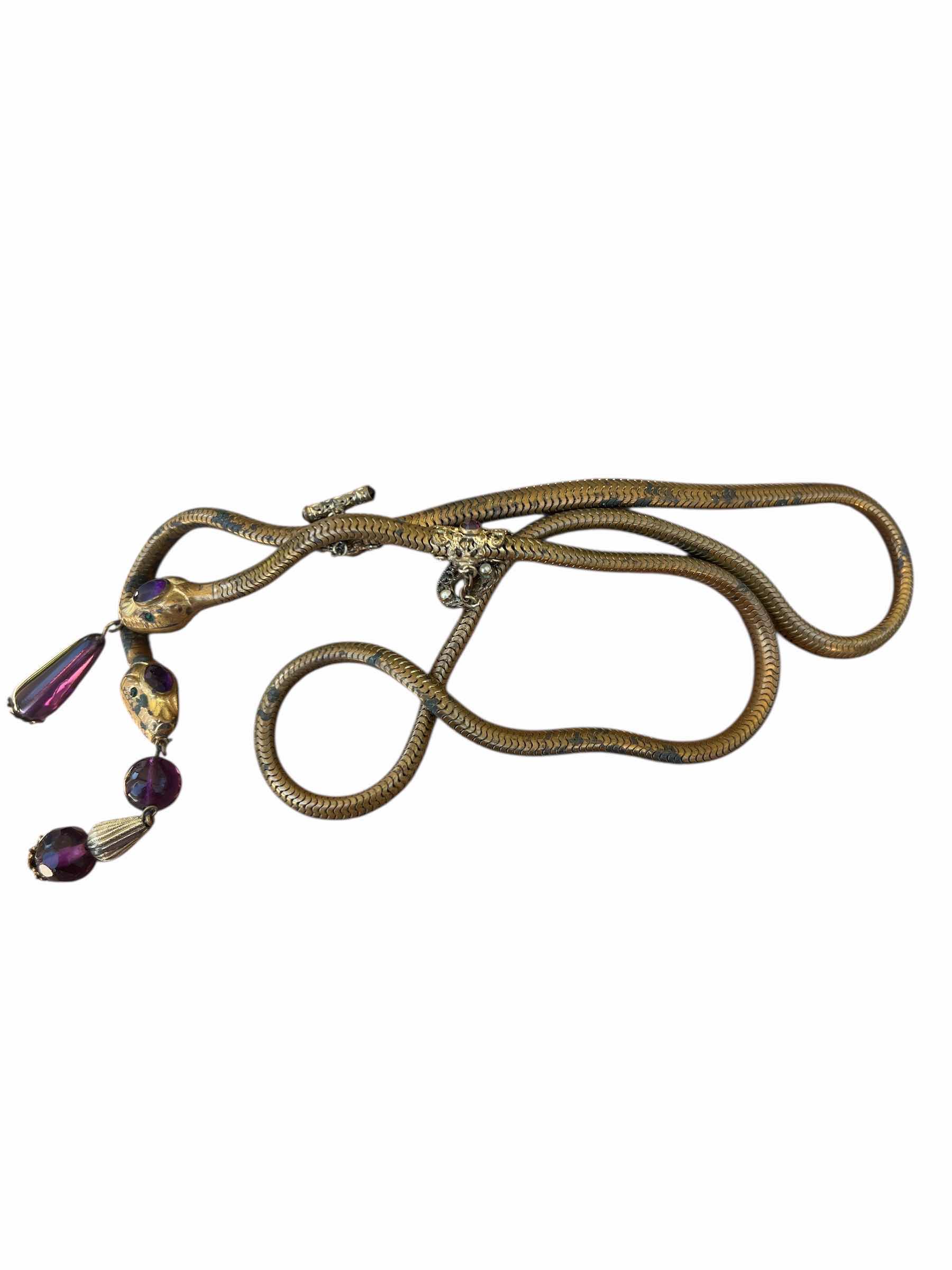 Photo 1 of 1920s VINTAGE JEWELRY - “SNAKE NECKLACE” - ART DECCO